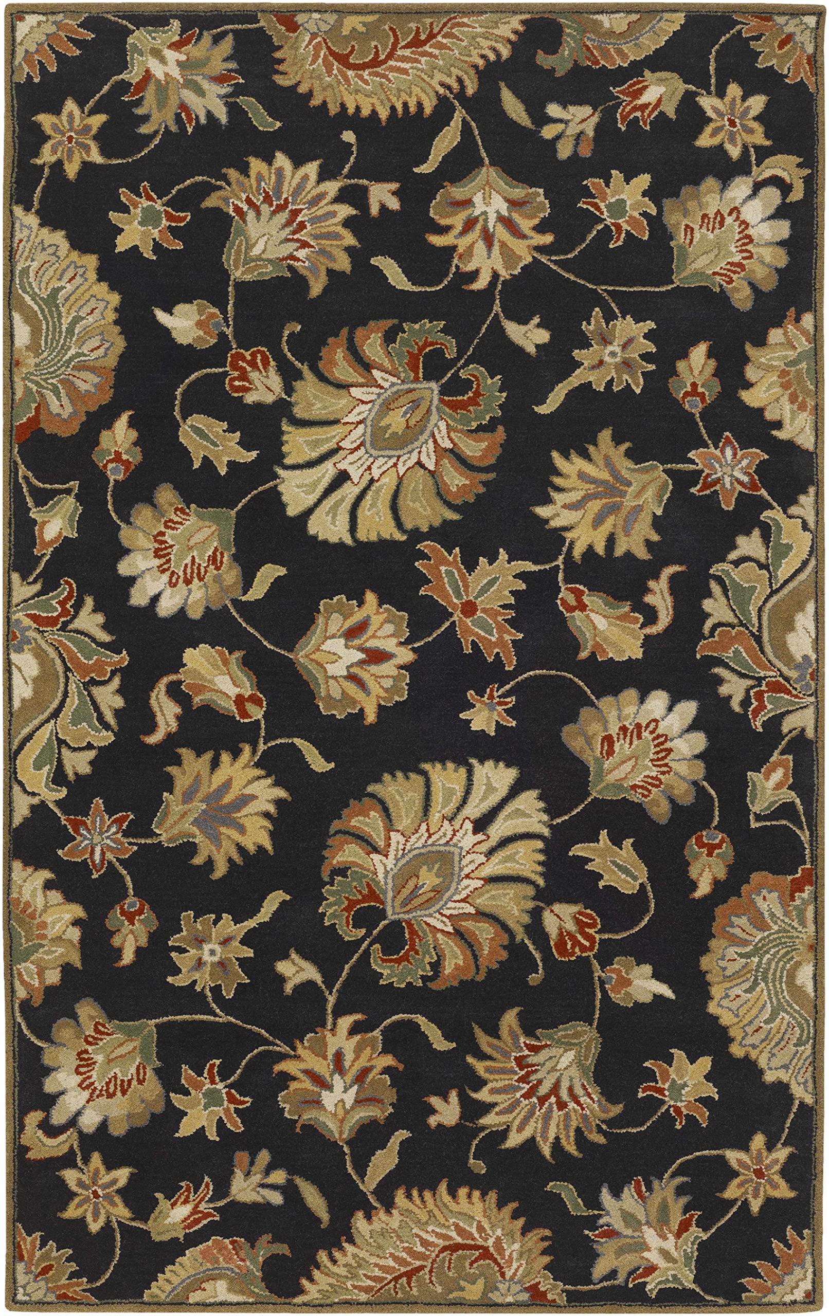Premium Huxley Traditional 8' x 11' Area Rug - Soft Handmade Oriental Design for Living Room, Bedroom & Dining Room Decor