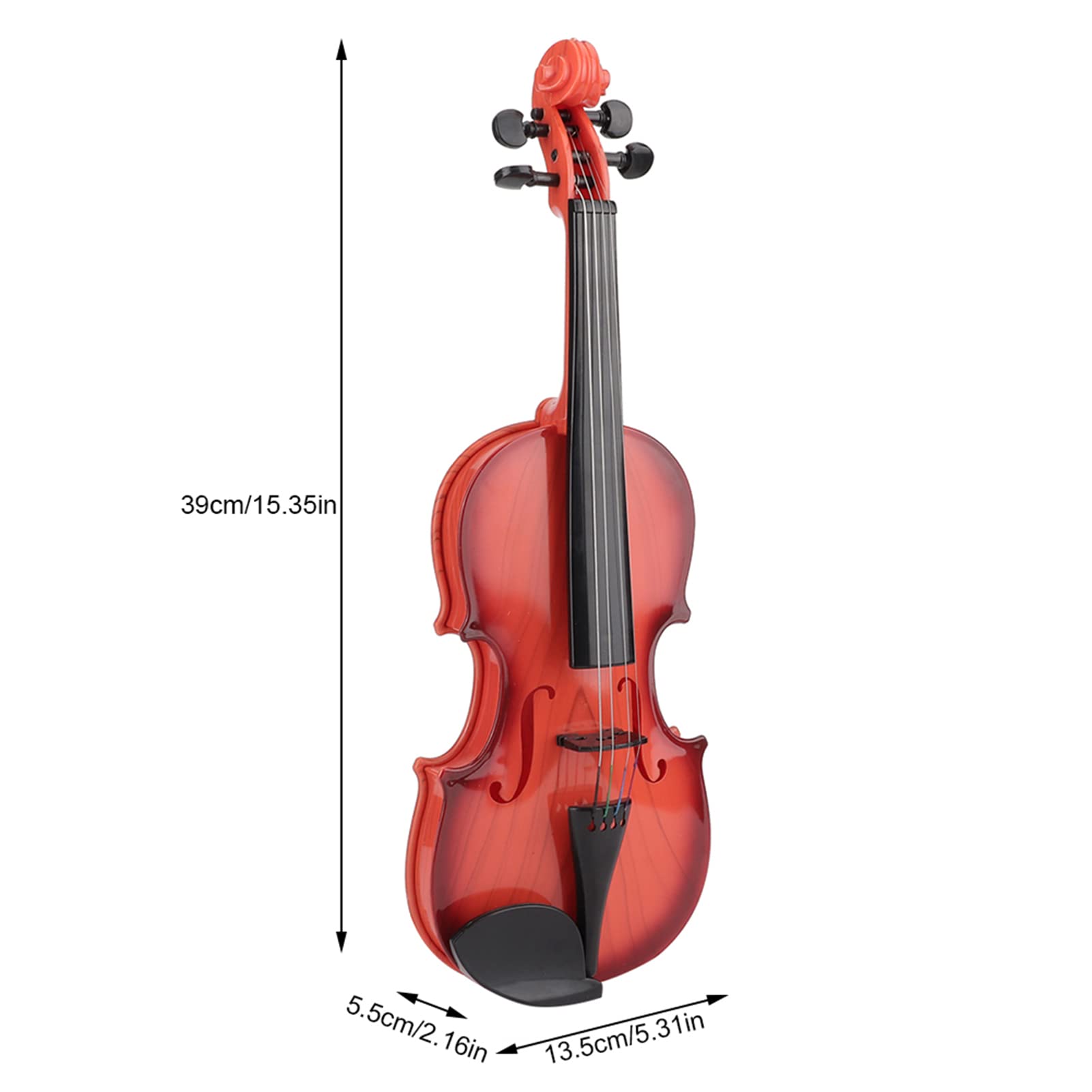 ABS Adjustable String Kids Violin Toy - Light Brown Acoustic Violin Musical Instrument for Children | Perfect for Beginners, Music Education & Pretend Play