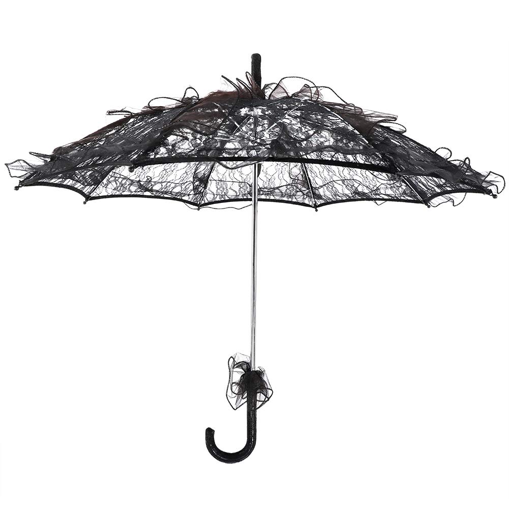 Handmade Lace Umbrella for Wedding - Elegant Bridal Parasol with Embroidery, Perfect for Bridesmaids, Photography Props & Outdoor Events - Vintage Style Sun Shade for Garden Parties, Dances & Special Occasions