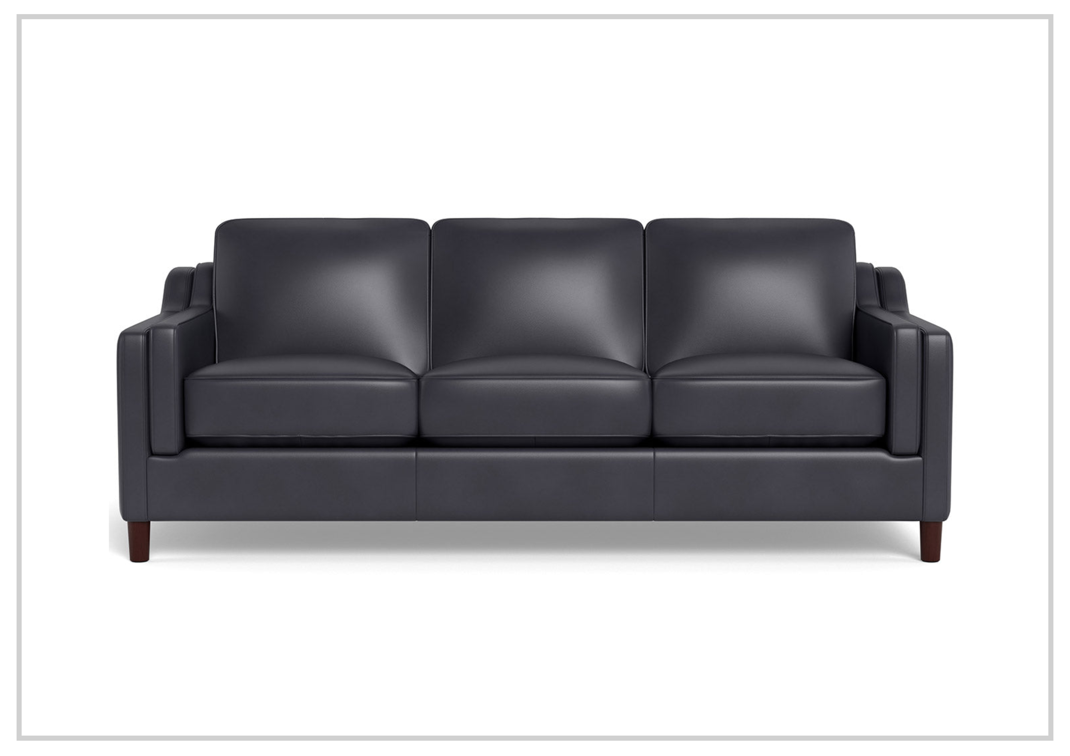 Hydeline Bella 3-Seater Leather Sofa with Track Arms - Modern Living Room Furniture for Home & Office Comfort | Perfect for Lounging, Entertaining & Small Spaces