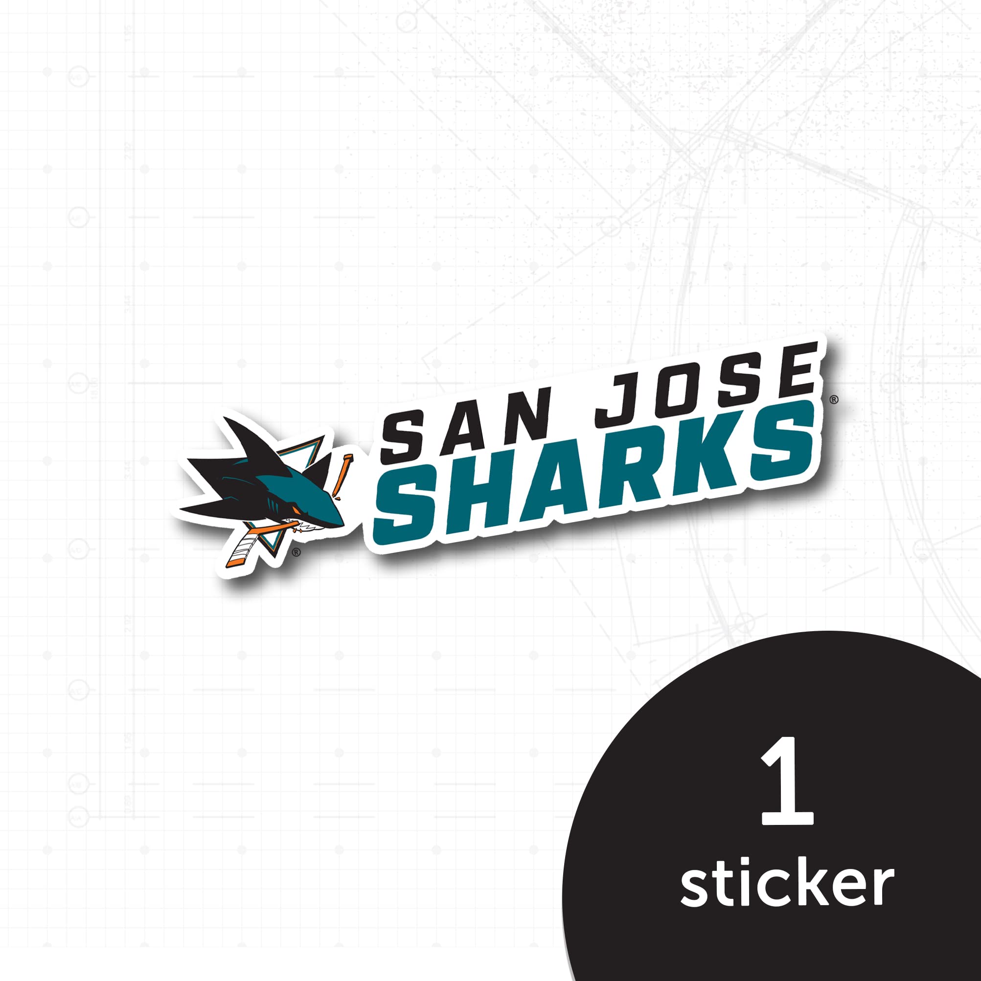 San Jose Sharks NHL Hockey Team Desert Cactus Vinyl Decal Sticker - Waterproof Laptop, Car, Water Bottle, Scrapbook Decor - Perfect for Fans, Gifts & Sports Memorabilia Collection