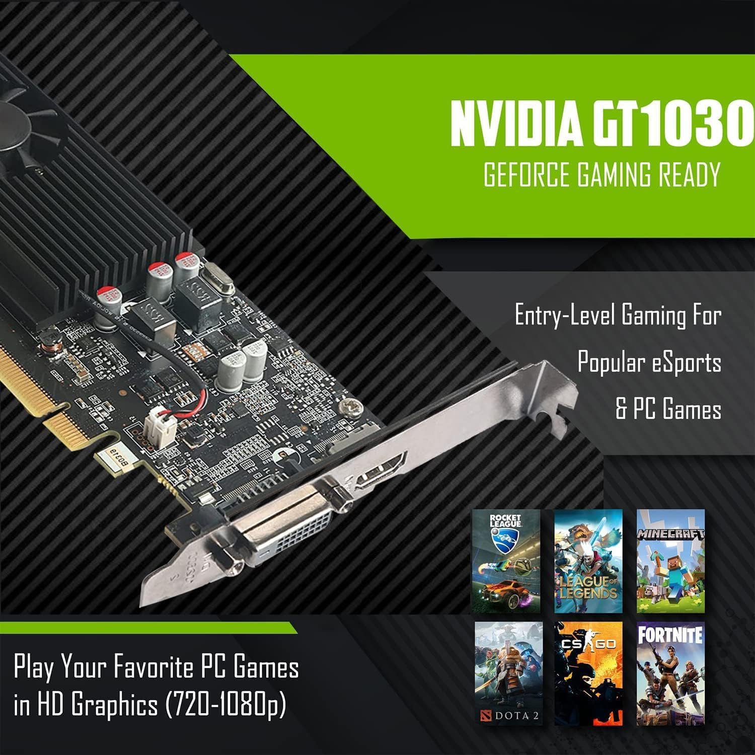 Renewed TechMagnet Gaming PC - Intel i7, GT-1030, 16GB RAM for HD Gaming & Streaming