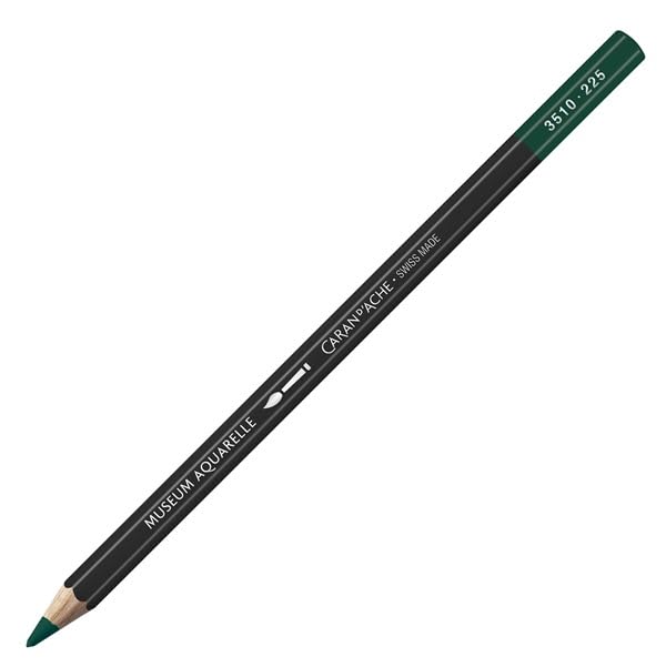 Caran D'ache Museum Aquarelle Watercolor Pencil - Moss Green (3510.225) | Professional Artist Grade Colored Pencils for Sketching, Drawing & Watercolor Painting