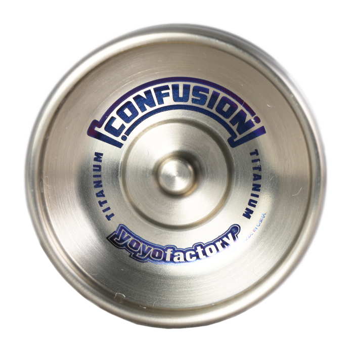 YoYoFactory TITANIUM (Ti) Confusion Professional Yo-Yo - High Performance Metal Yoyo for Advanced Players - Perfect for Competition, Tricks & Skill Development