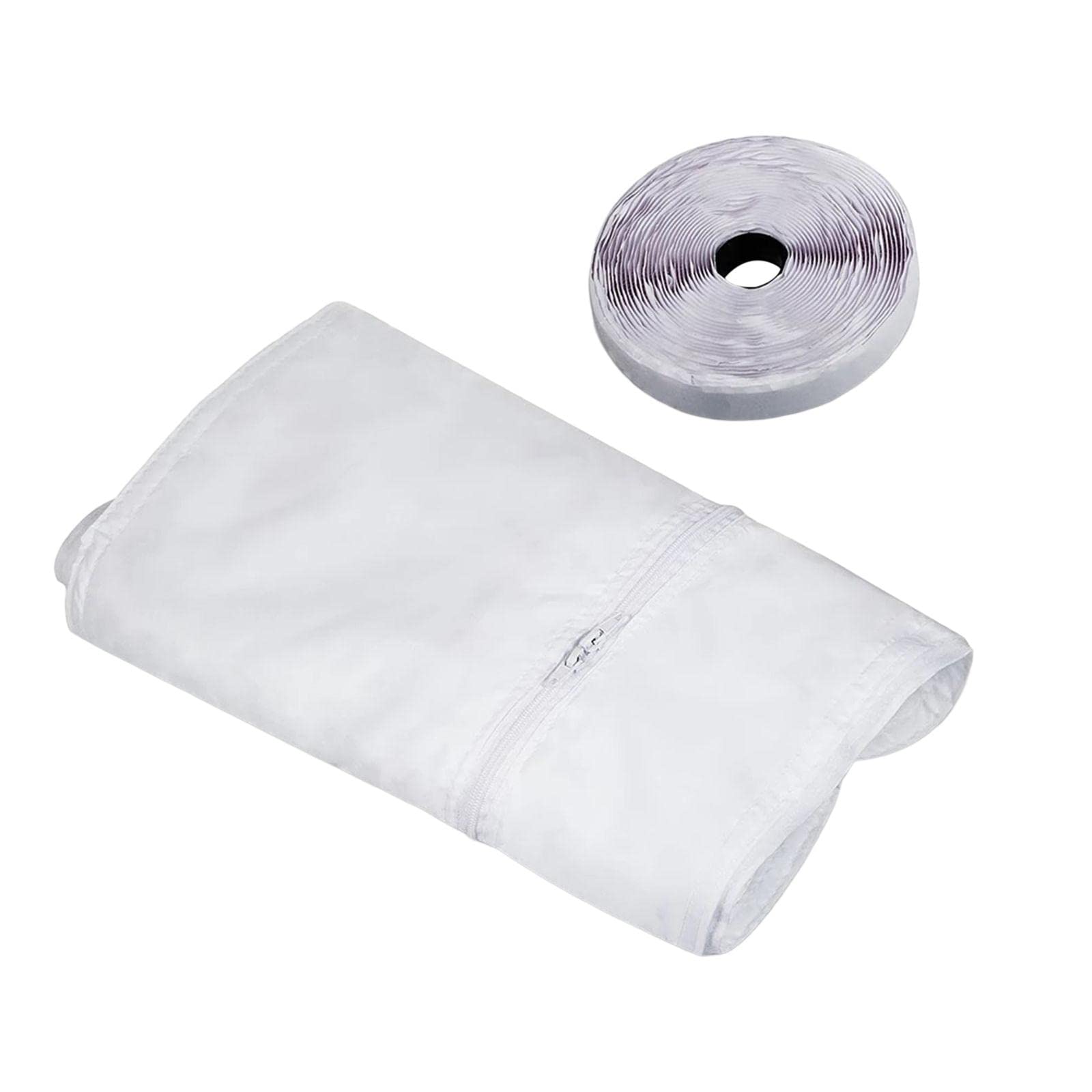 Portable AC Vent Kit with Zip Fastener - Outlet Cloth Soft Unit for Window Air Conditioner & Tumble Dryer | Easy Installation & Energy Saving for Home & RV Use