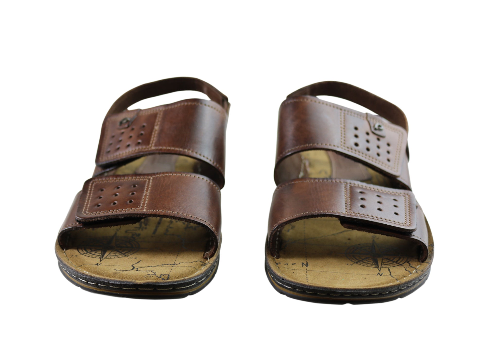 Premium Men's Leather Sandals - Handmade in Brazil - Comfortable & Durable for Beach, Travel & Casual Wear