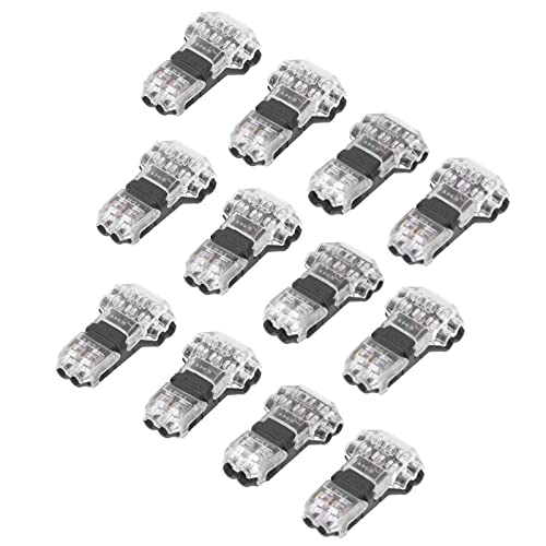 Fydun 12pcs Low Voltage T Tap Wire Connectors - 3 Way Solderless Quick Splice Connectors for Automotive Electrical Wiring | Car Stereo, LED Lights, Battery Terminals