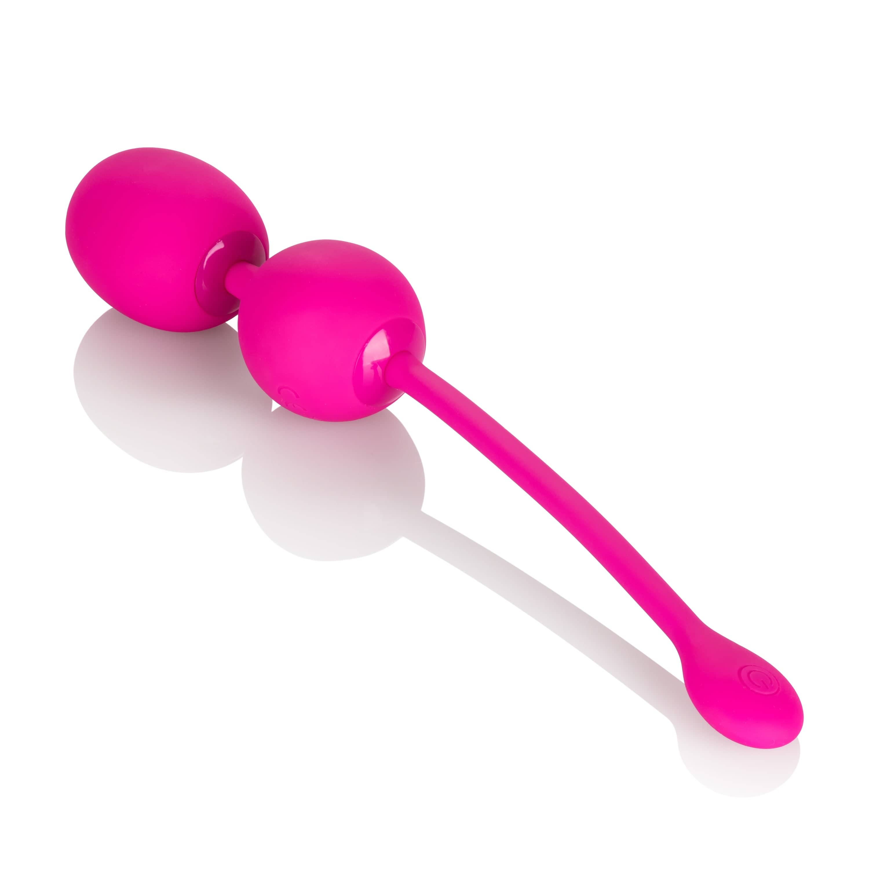 Rechargeable Dual Kegel Exerciser in Pink - Strengthen Pelvic Floor Muscles for Women's Health & Postpartum Recovery