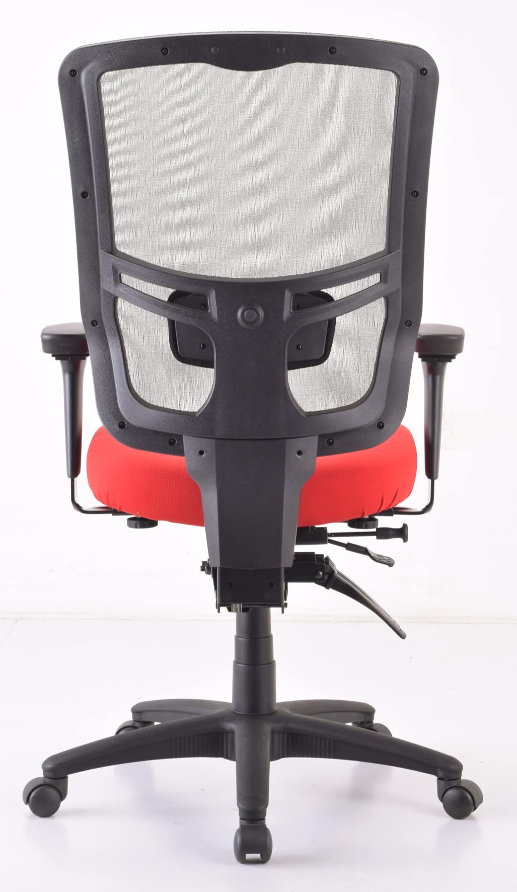 Tempur-Pedic Adjustable Office Chair with Lumbar Support - Ergonomic Mesh Back Task Chair for Home & Office Workspace - Red (Perfect for Long Hours Sitting, Computer Work & Gaming)