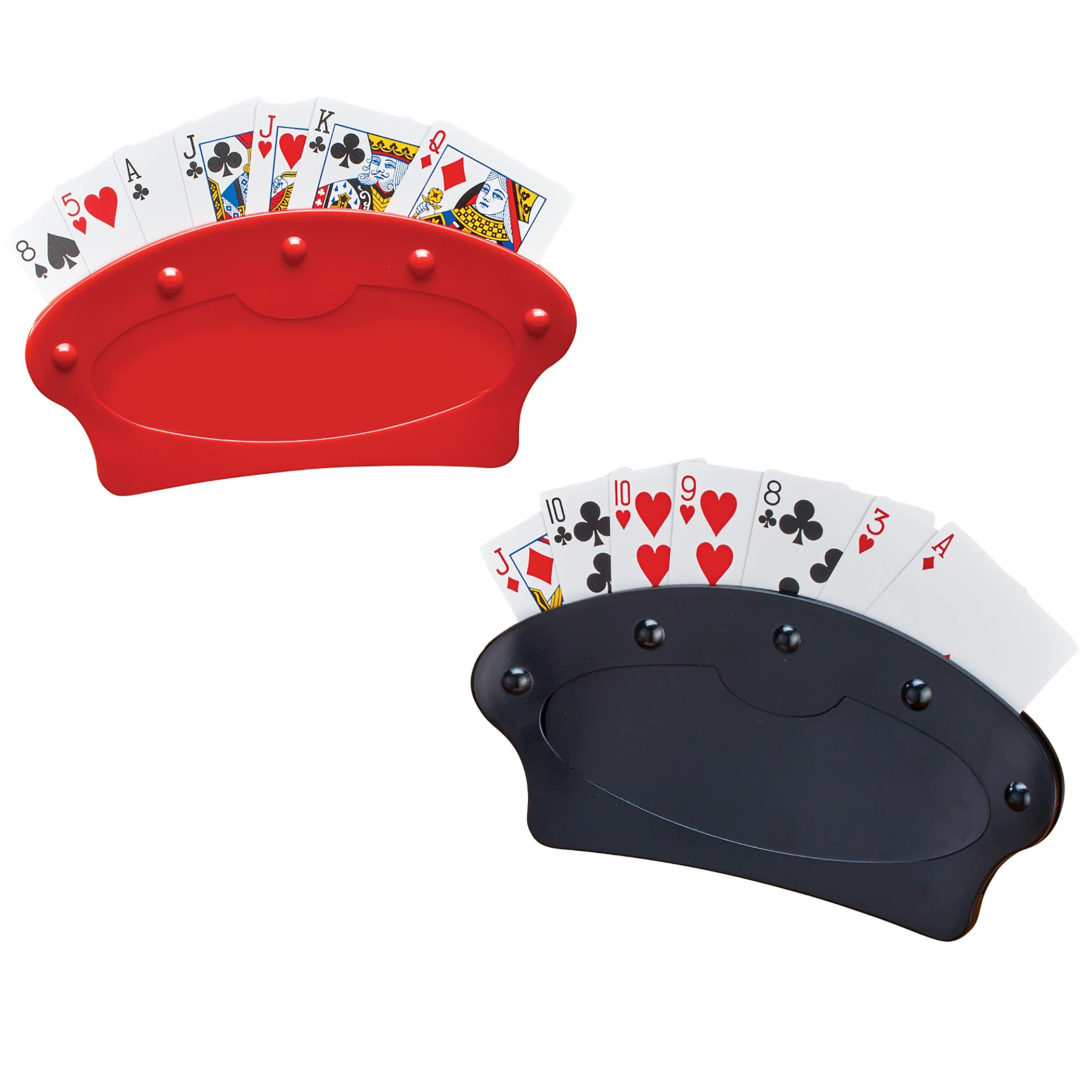 Hands-Free Tabletop Playing Card Holders - Set of 2 for Poker, Bridge & Game Nights - Perfect for Seniors & Arthritis Sufferers