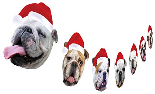 English Bulldog Xmas Garland