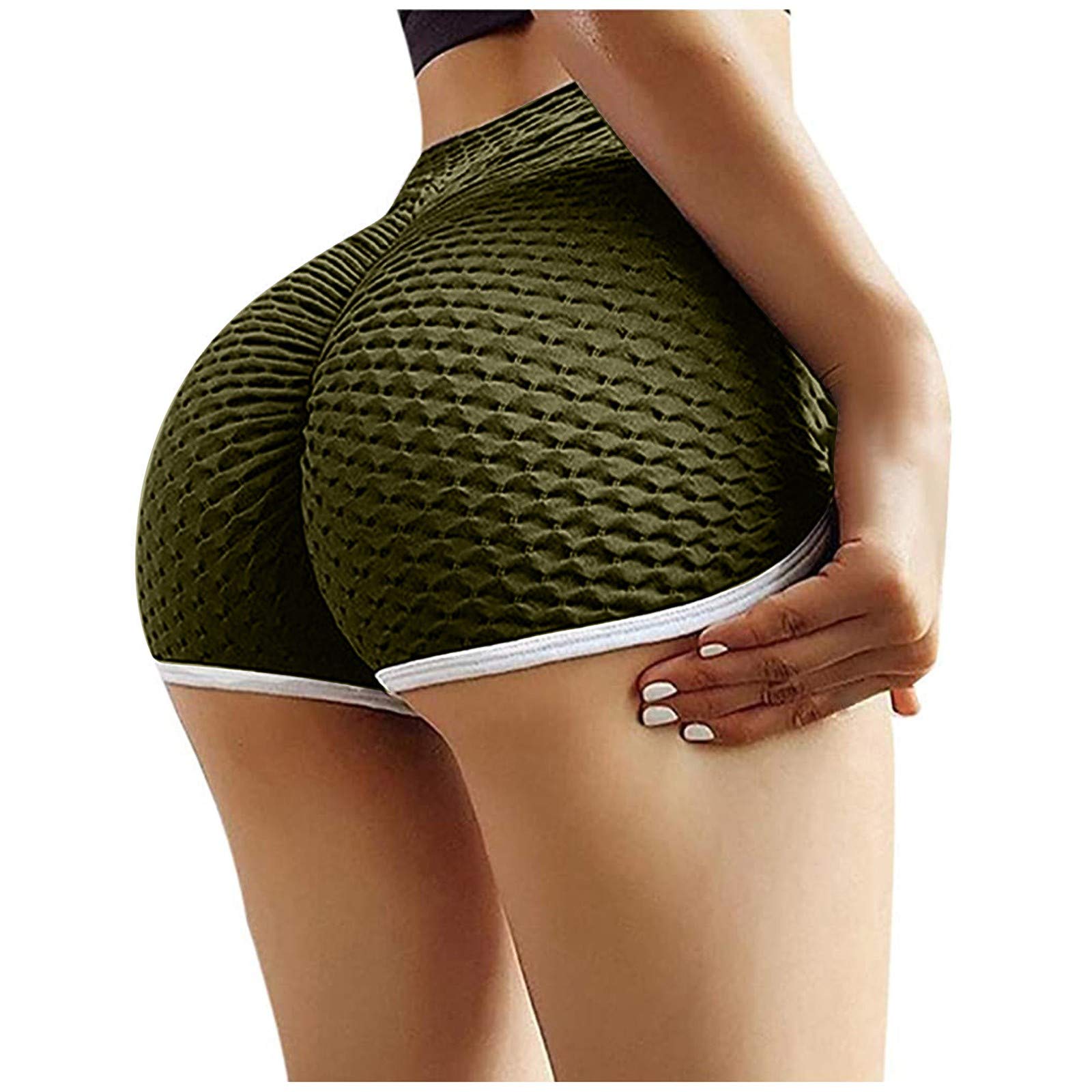 Women's Yoga Butt Shaper Shorts - High Waisted Workout Running Gym Athletic Biker Shorts with Pockets for Summer Sports & Active Wear | Perfect for Yoga, Running, Gym & Outdoor Activities