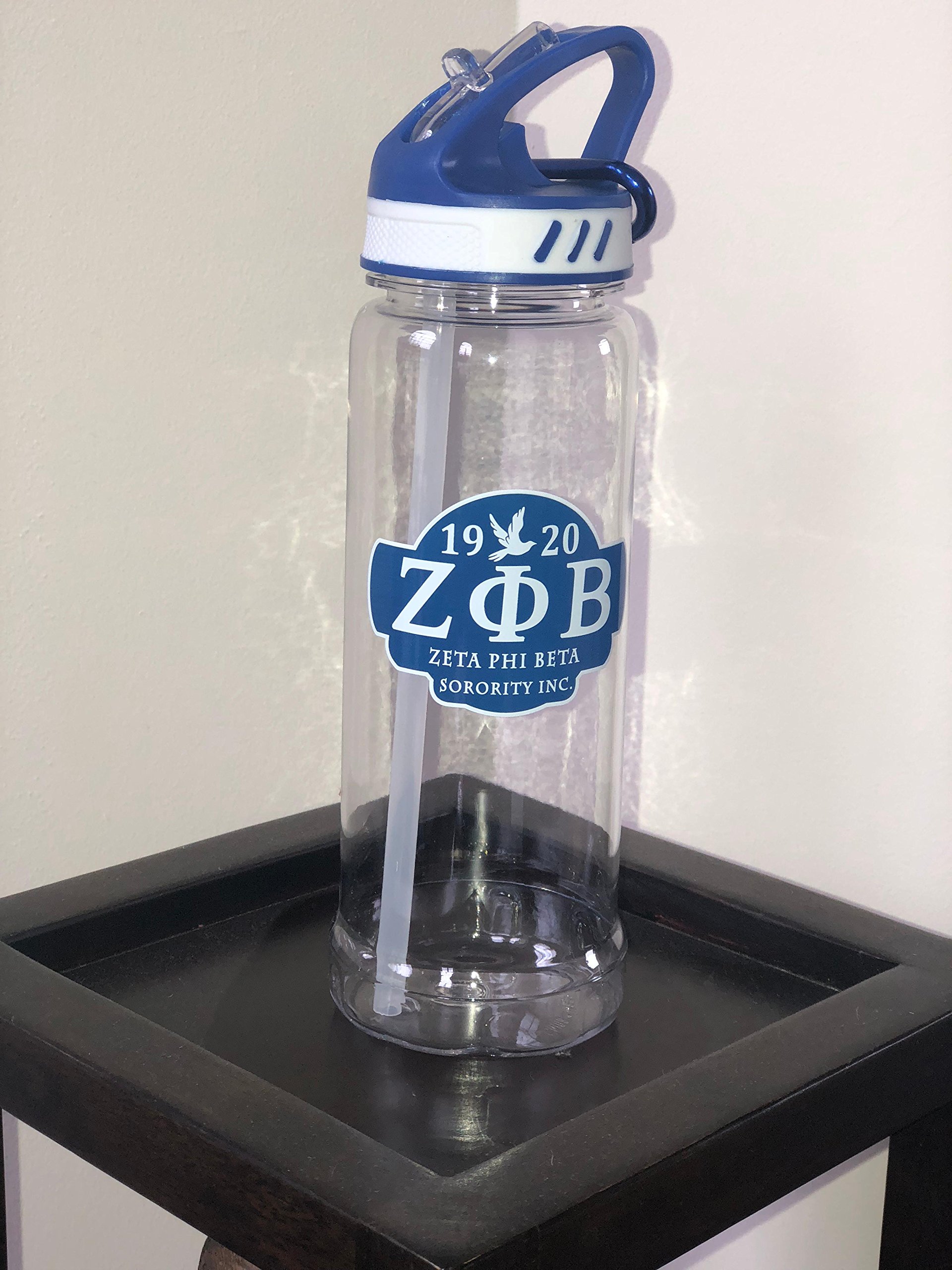 24oz Insulated Water Bottle for Sorority - Leak Proof Stainless Steel Tumbler with Straw - Perfect for College, Gym, and Outdoor Activities