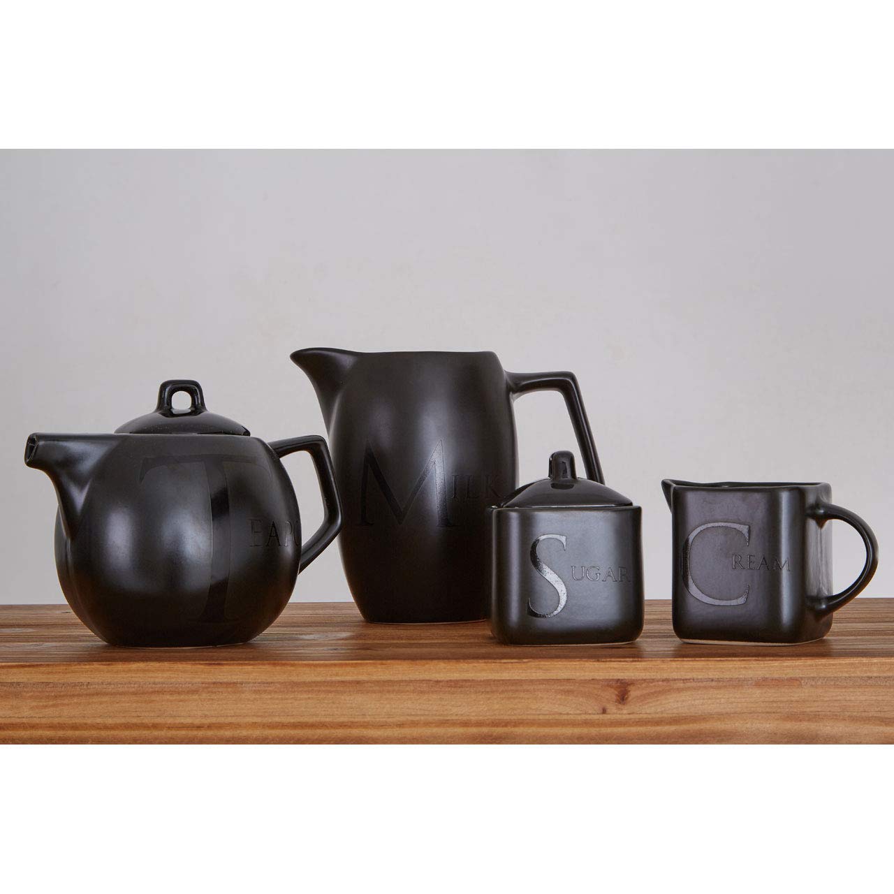 Premium Black Ceramic Pitcher - Elegant & Durable for Coffee, Juice, Milk - Perfect for Home, Kitchen, Restaurant, and Party Serving
