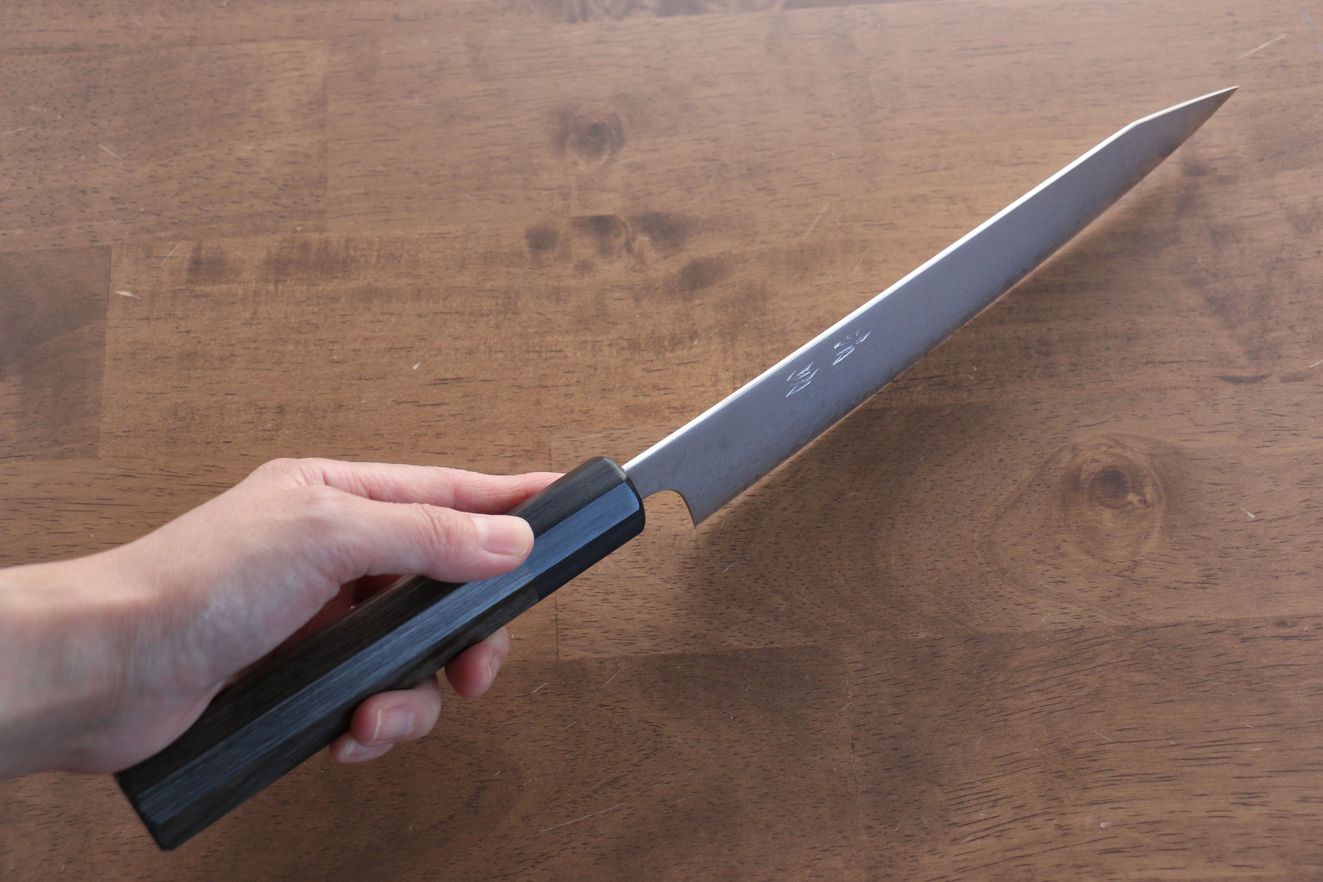 Premium Seisuke VG10 33-Layer Damascus Kiritsuke Gyuto Knife 210mm - Gray Pakka Wood Handle - Japanese Chef Knife for Sushi, Sashimi & Precision Cutting