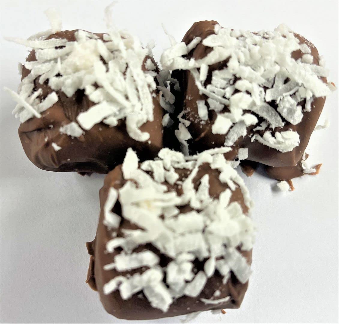Scott's Cakes Premium Milk Chocolate Covered Marshmallows with Coconut Topping - 1 Pound Bakery Box | Gourmet Dessert for Parties, Gifts & Holiday Treats