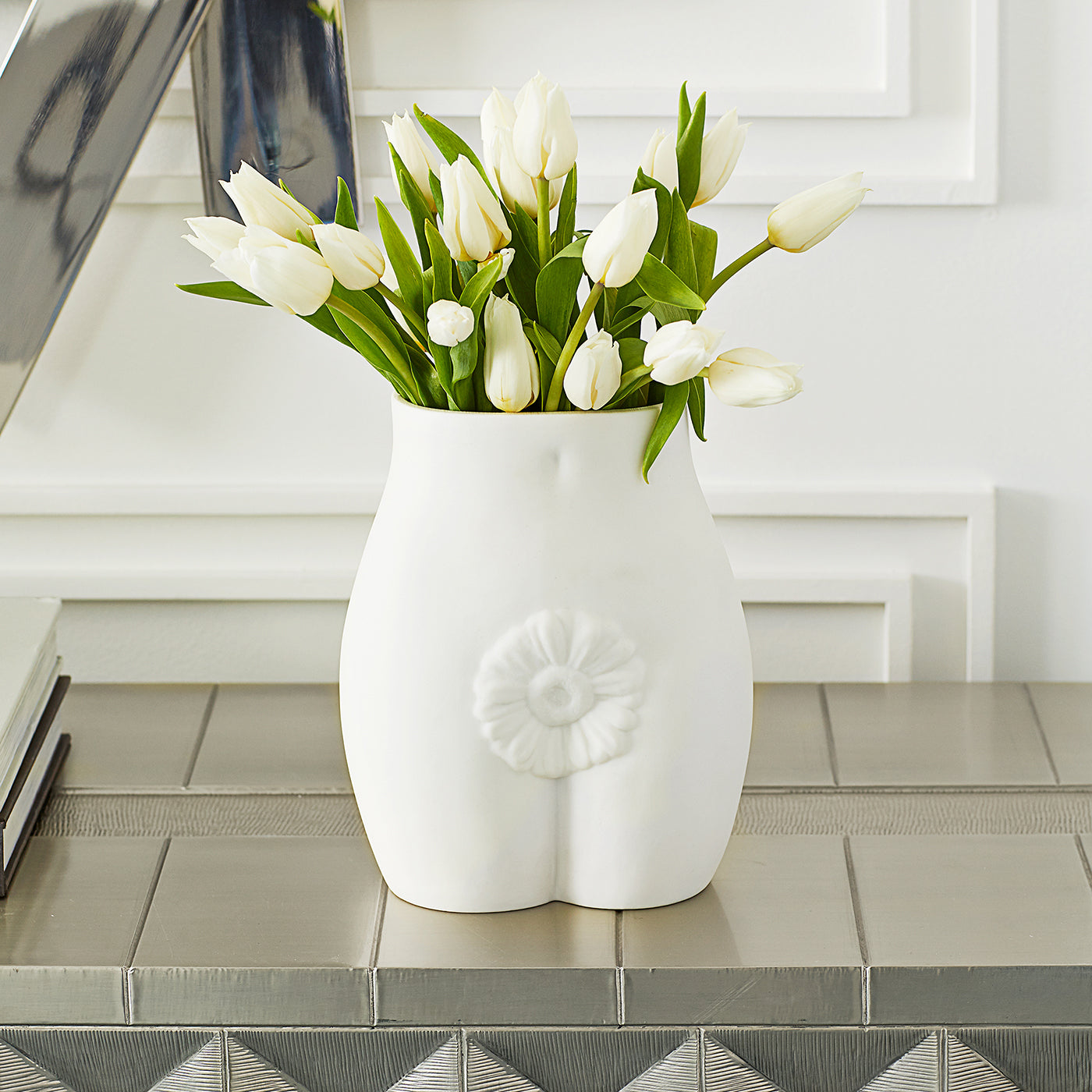 Edie Vase - Elegant Ceramic Flower Vase for Home Decor | Perfect for Living Room, Dining Table & Wedding Centerpieces