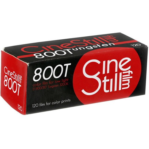 Cinestill 800Tungsten Xpro C-41 Color Negative Film 120 Roll Film - Perfect for Low Light Photography & Cinematic Shots