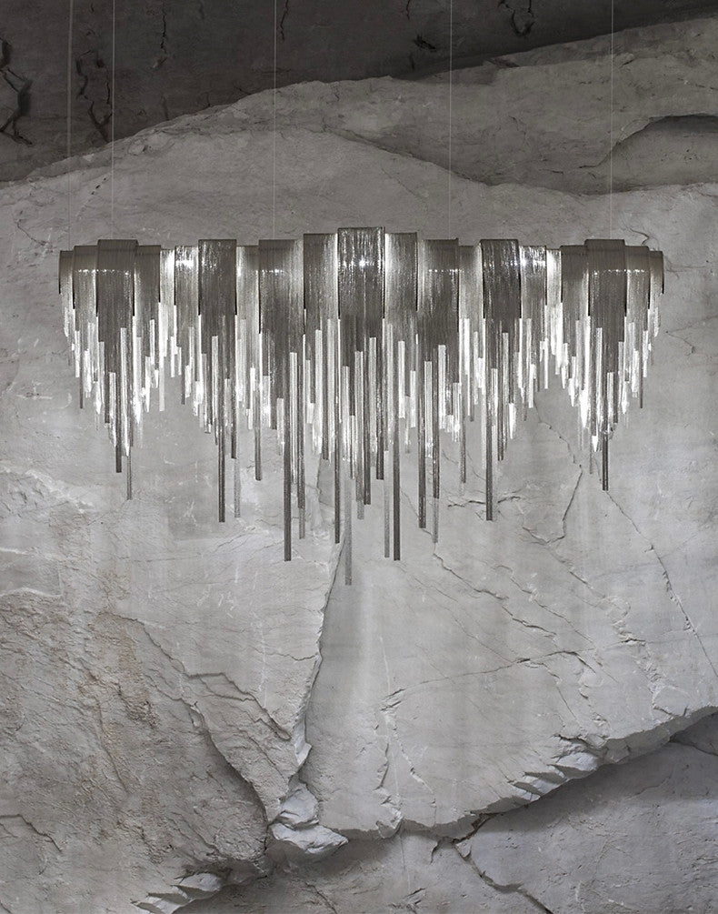 Atlantis Crystal Chandelier - Elegant Modern Ceiling Light Fixture for Dining Room, Living Room & Bedroom | Perfect for Home Decor & Wedding Venues