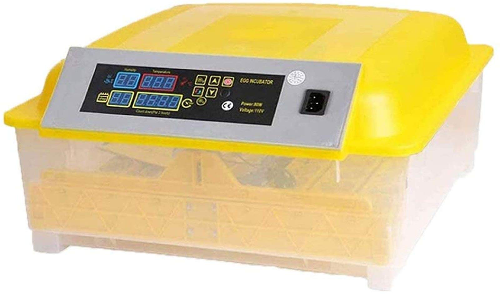 LIUXR 48 Grids Professional Digital Egg Incubator - Automatic Turning Poultry Hatcher with Humidity Control & LED Display for Chicken, Goose, Quail Eggs (US Plug) | Perfect for Home Farming, School Projects & Backyard Poultry Breeding