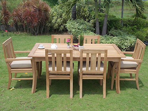 Premium 7-Piece Teak Wood Outdoor Dining Set - 71