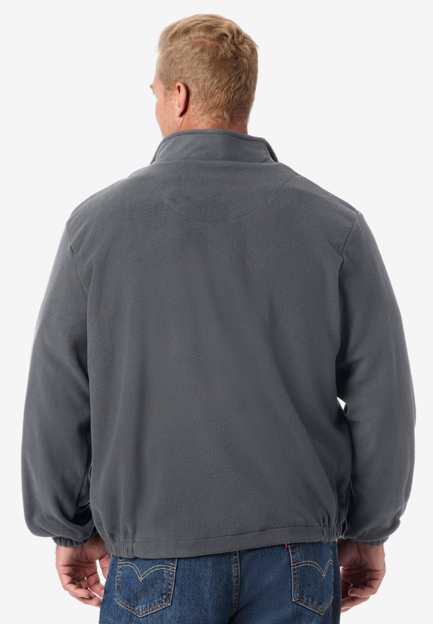 KingSize Men's Big & Tall Explorer Plush Fleece Full-Zip Jacket - Soft Warm Winter Coat for Outdoor Activities, Hiking & Casual Wear