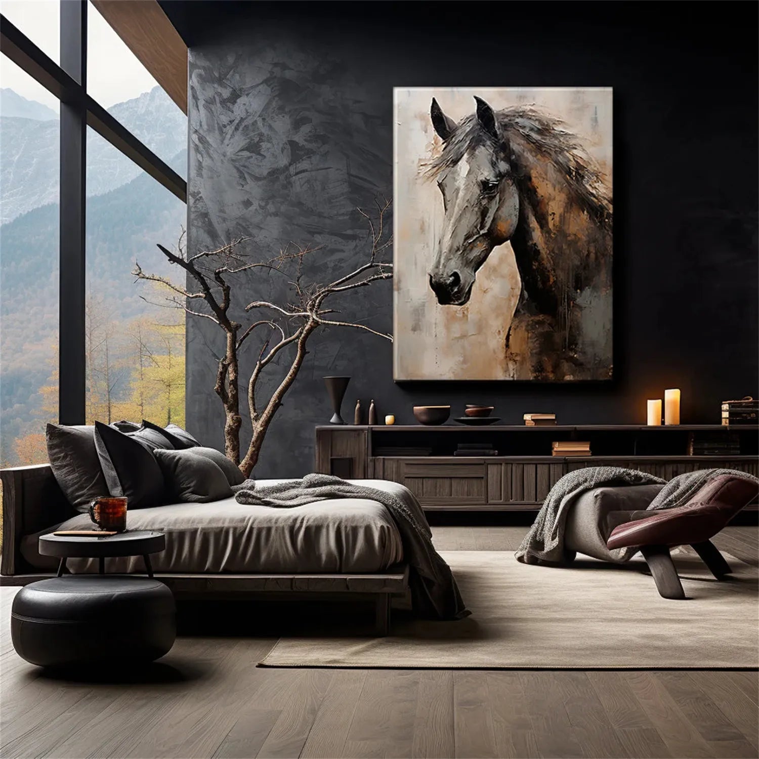 Animal Art Painting #AP052 - Handmade Canvas Wall Decor for Living Room, Bedroom & Office - Perfect Gift for Pet Lovers & Home Decor