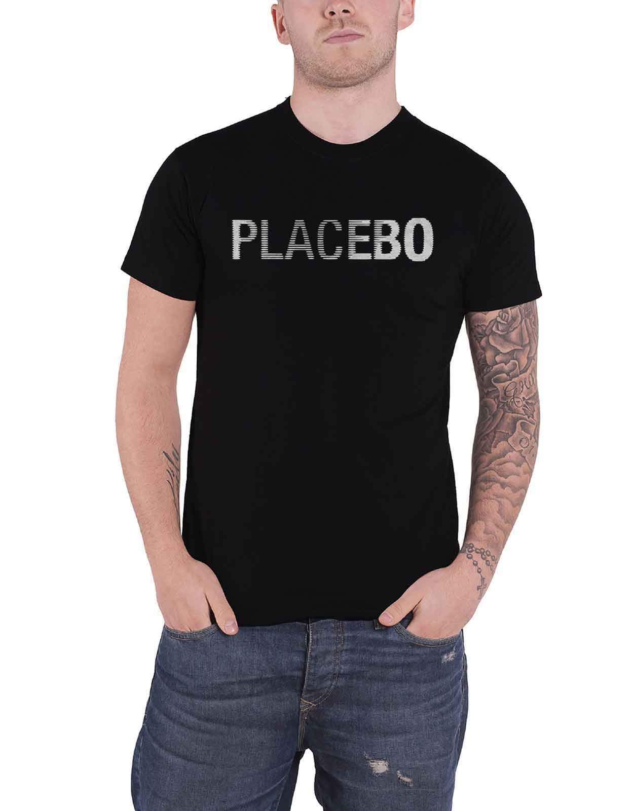 Official Placebo Band Logo T-Shirt for Men - Black, Size XL - Perfect for Concerts, Gigs & Rock Music Fans