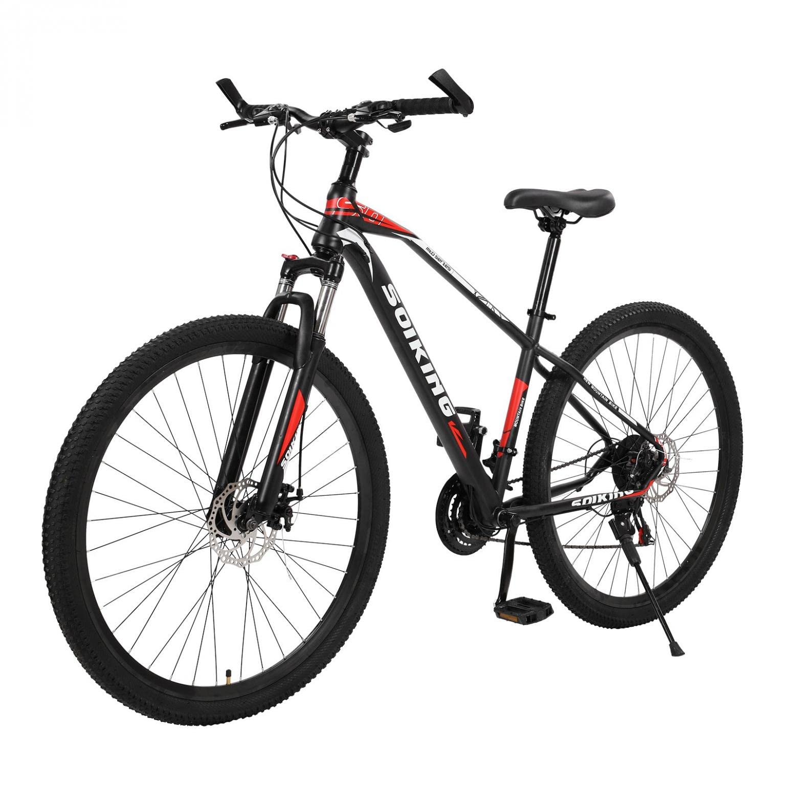 Sanamity 29 Inch Mountain Bike for Adults - All-Terrain Tires, Non-Foldable MTB with 265lb Max Load - Perfect for Men & Women Outdoor Cycling, Trail Riding, Commuting and Fitness