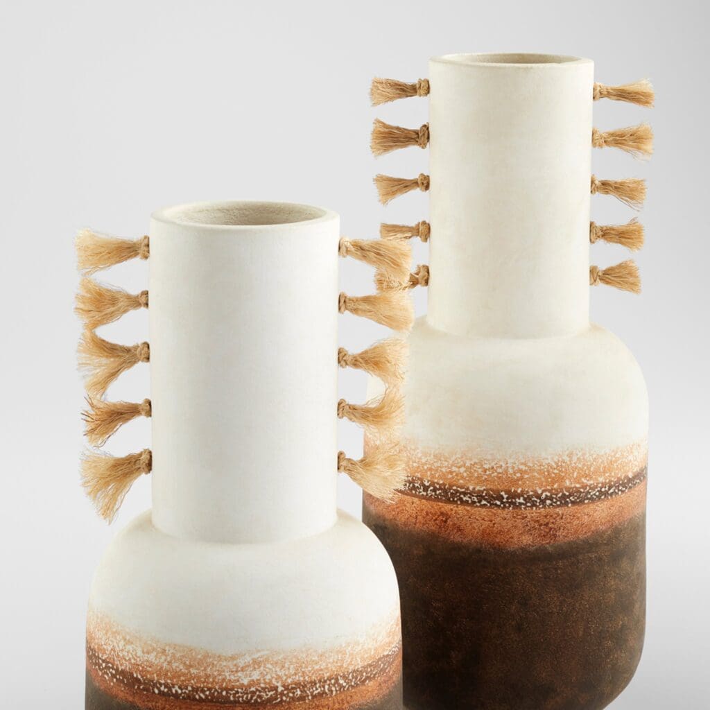 Cyan Design 11547 Margaret Vase - Small Ombre & Jute Decorative Vase for Home, Office, Wedding Centerpiece & Boho Decor