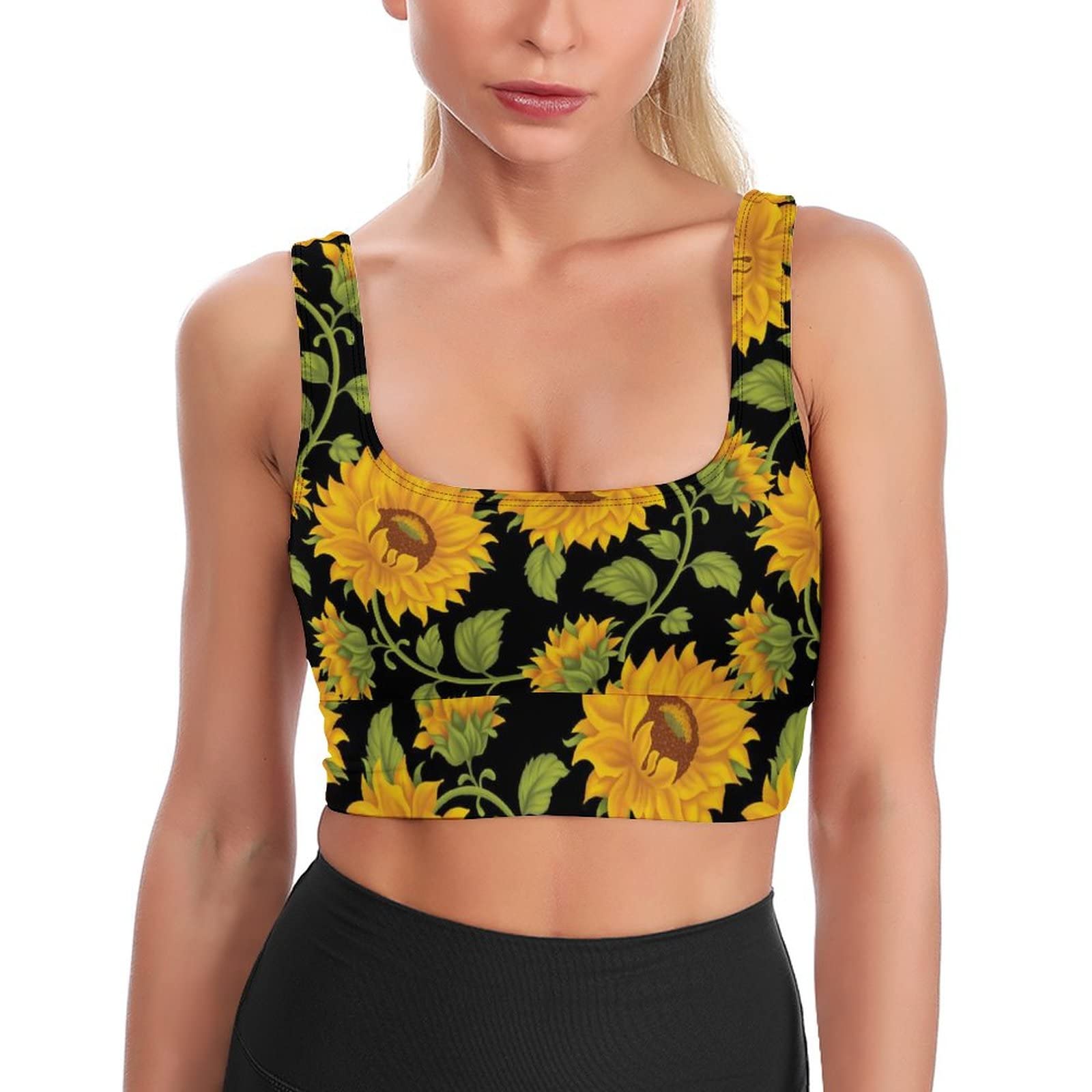 High Support Padded Sports Bra for Women - Comfortable Yoga Bra with Removable Cups - Perfect for Running, Gym Workouts & Active Lifestyles