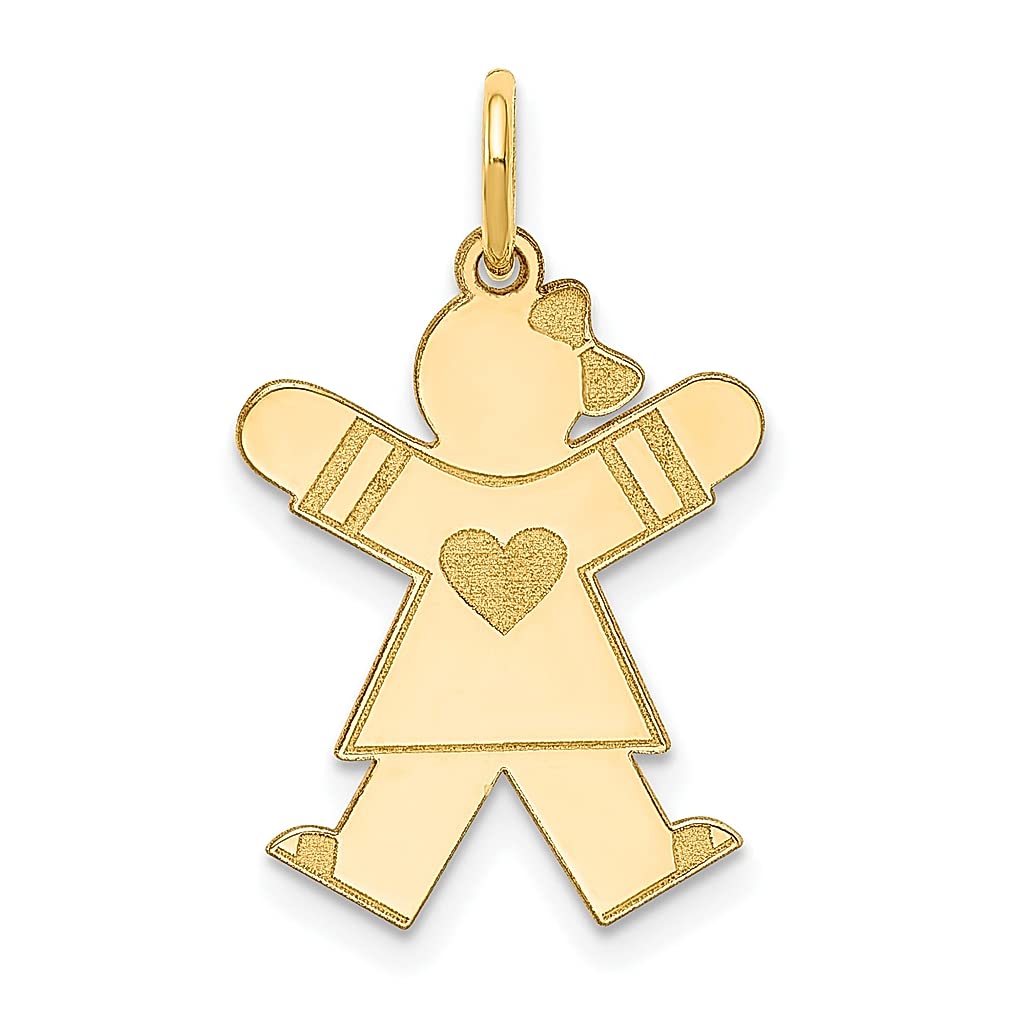 14K Yellow Gold Baby Charm Necklace - Dainty Pendant Jewelry for Women & Girls, Perfect Gift for Her - Ideal for Birthdays, Christenings & Special Occasions