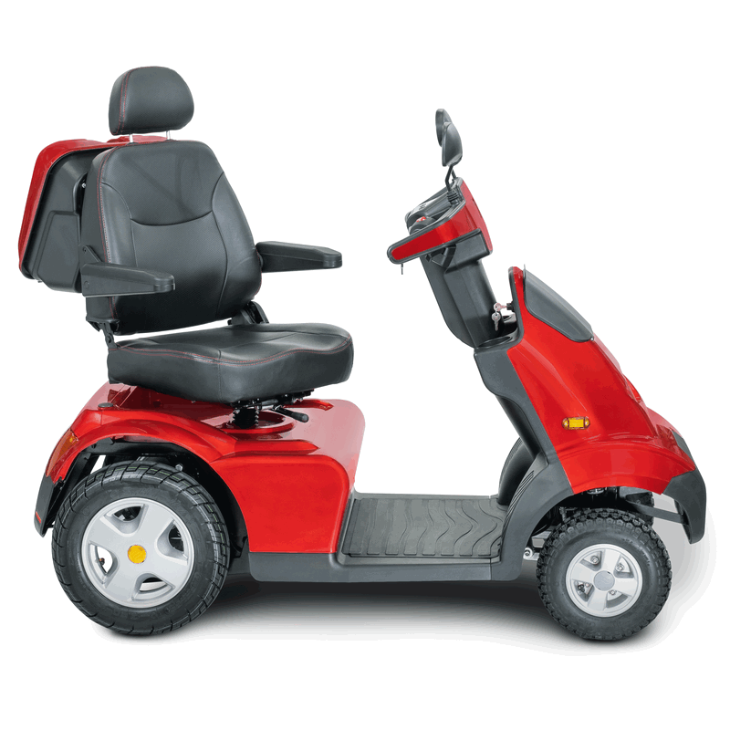Afikim Afiscooter S4 4-Wheel Electric Mobility Scooter - Blue | Lightweight & Portable for Seniors & Disabled | Perfect for Indoor & Outdoor Use, Shopping Malls, Parks & Travel
