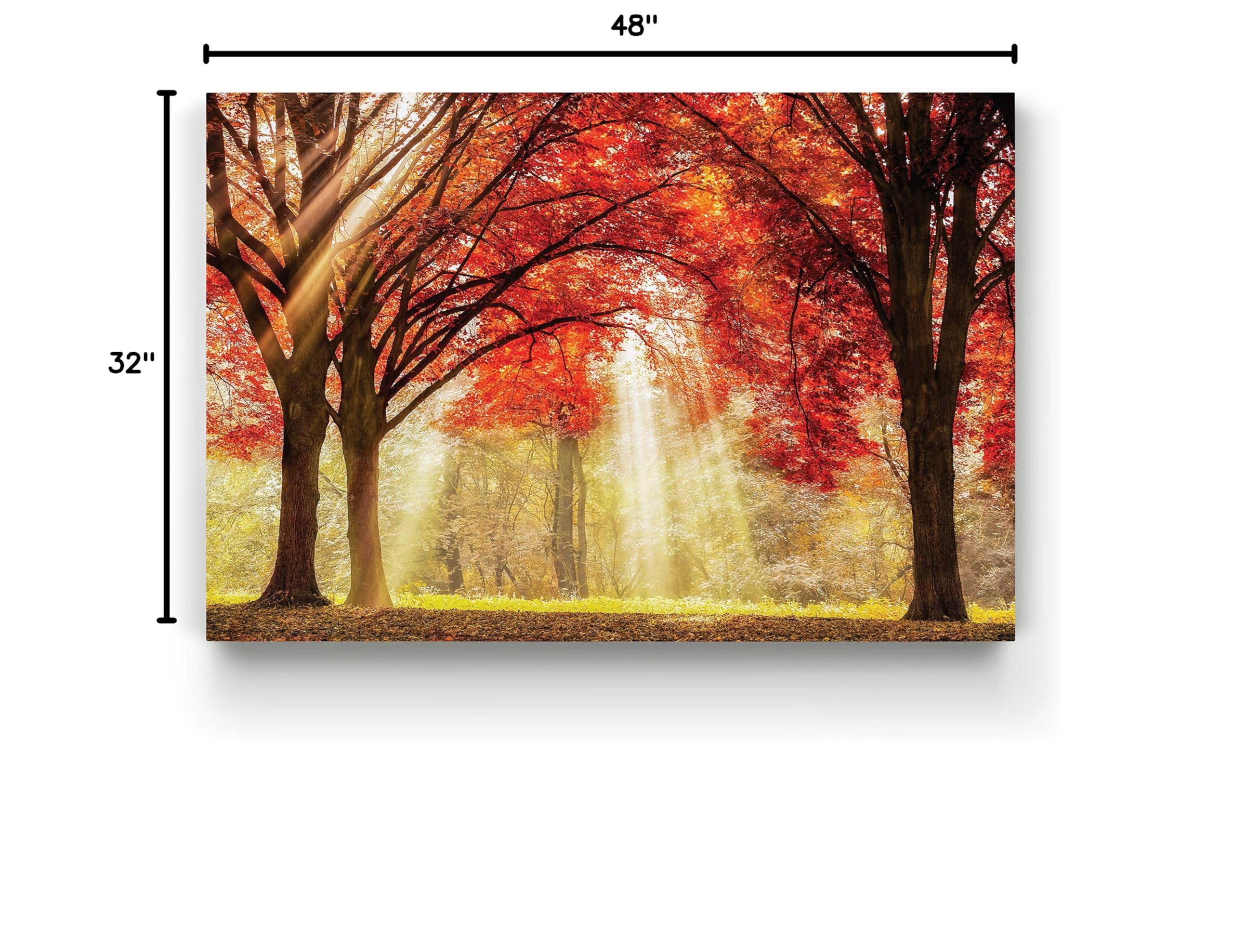 Everland Landscape Canvas Wall Art - 32x48 Inch Ready to Hang Photographic Print for Home & Office Decor | Nature Scenery Picture | Perfect for Living Room, Bedroom or Workspace