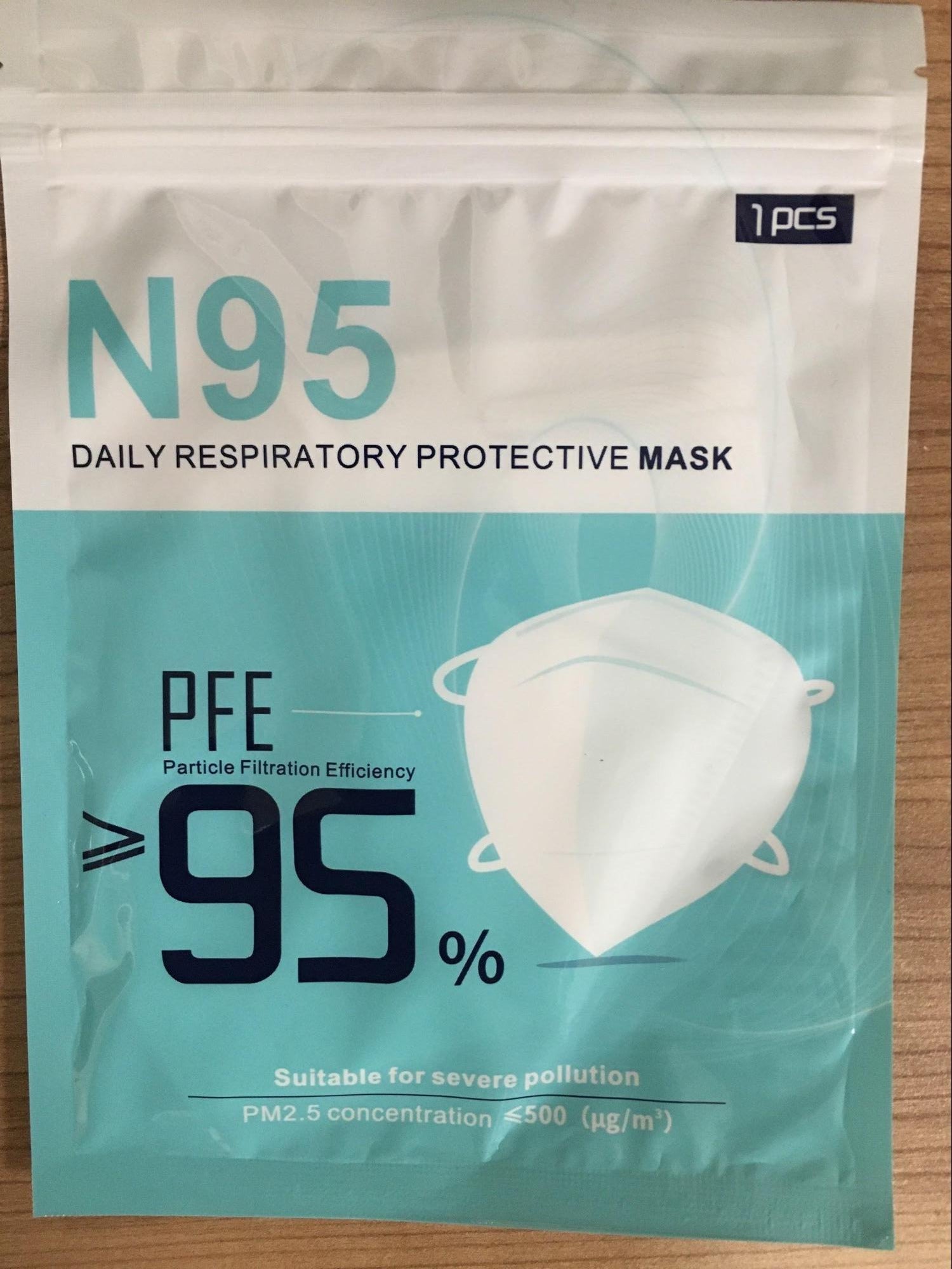 N95 Face Mask 20 Pack - Individually Wrapped, NIOSH Certified for Maximum Protection - Ideal for Healthcare Workers, Construction Sites & Public Safety