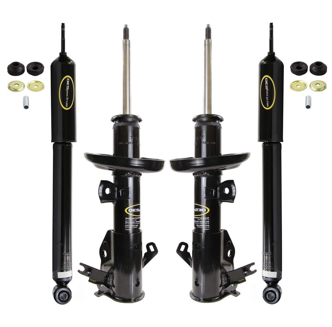 Monroe OESpectrum Struts & Shocks Kit - Front & Rear - Compatible with Honda Civic Sedan EX/LX/DX/HF (2012-2015) | Smooth Ride & Enhanced Handling for Daily Commute & Road Trips