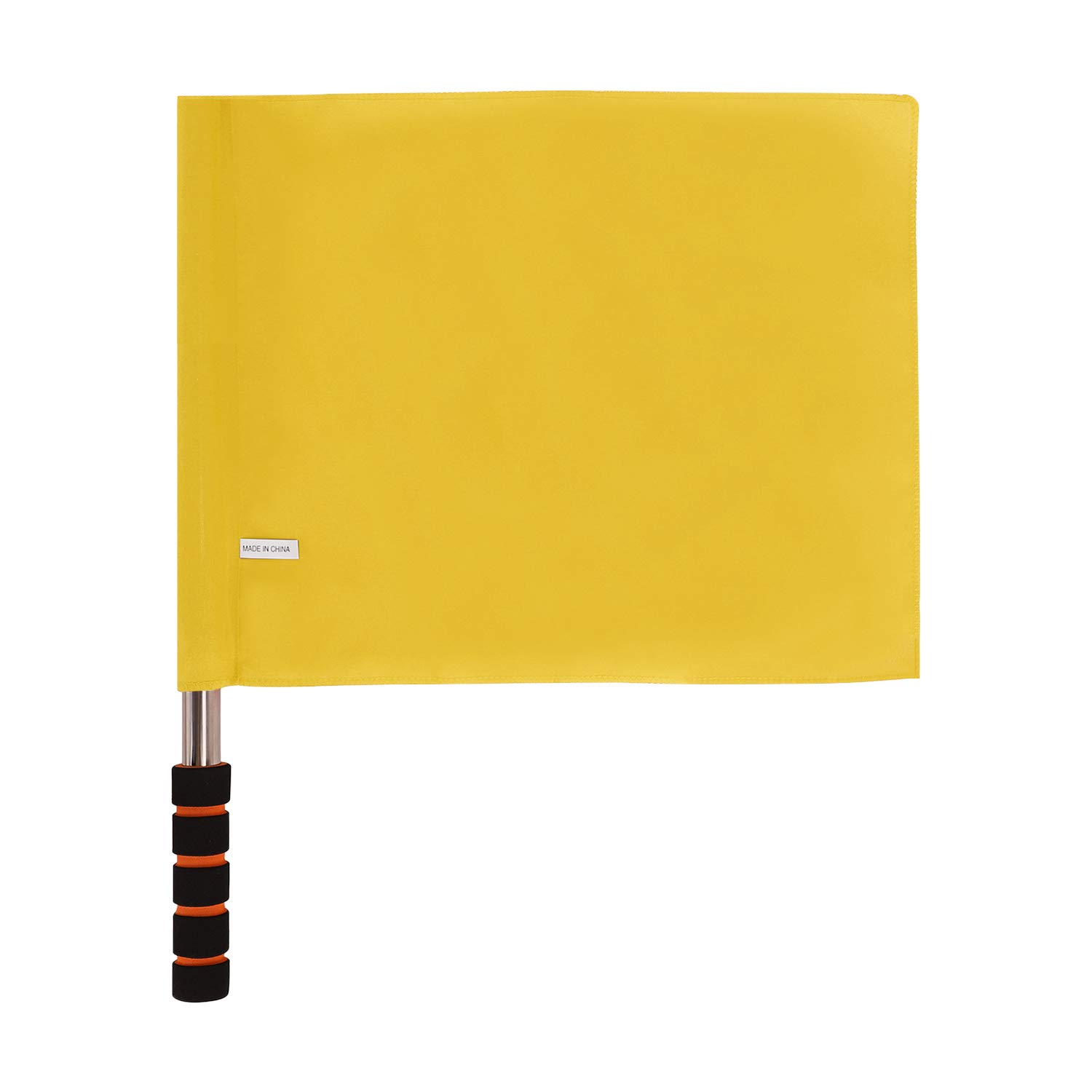 Sports Referee Flags with Stainless Steel Pole - Handheld Signal Flags for Rugby, Soccer, Volleyball, Football - Track & Field Training, Athletic Competition & Linesman Command Flags - Perfect for Outdoor Games, Tournaments & Officiating