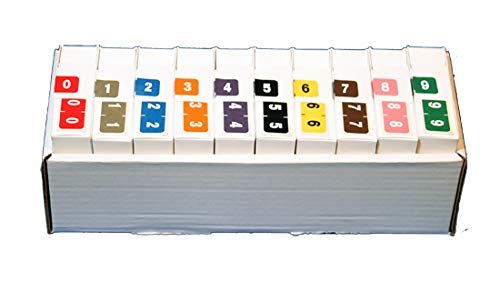 Doctor Stuff - AMSM Series File Folder Labels, Complete Set of Numbers 0-9 (3/4