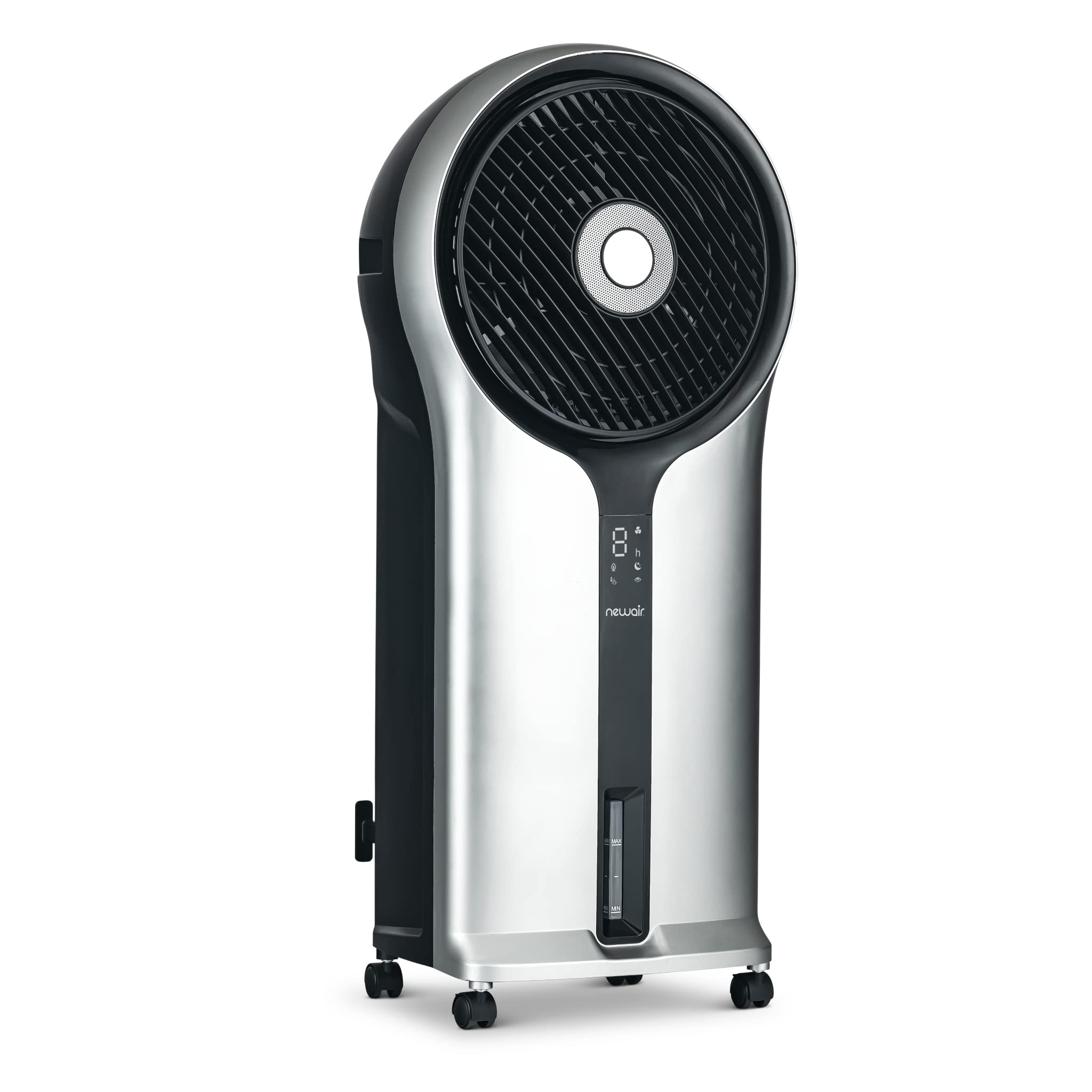 NewAir 470 CFM Evaporative Air Cooler & Portable Cooling Fan - 1.45 Gallon Removable Water Tank with Remote Control & Timer - Ideal Swamp Cooler for Dry Climates - Perfect for Bedroom, Office, and Outdoor Use