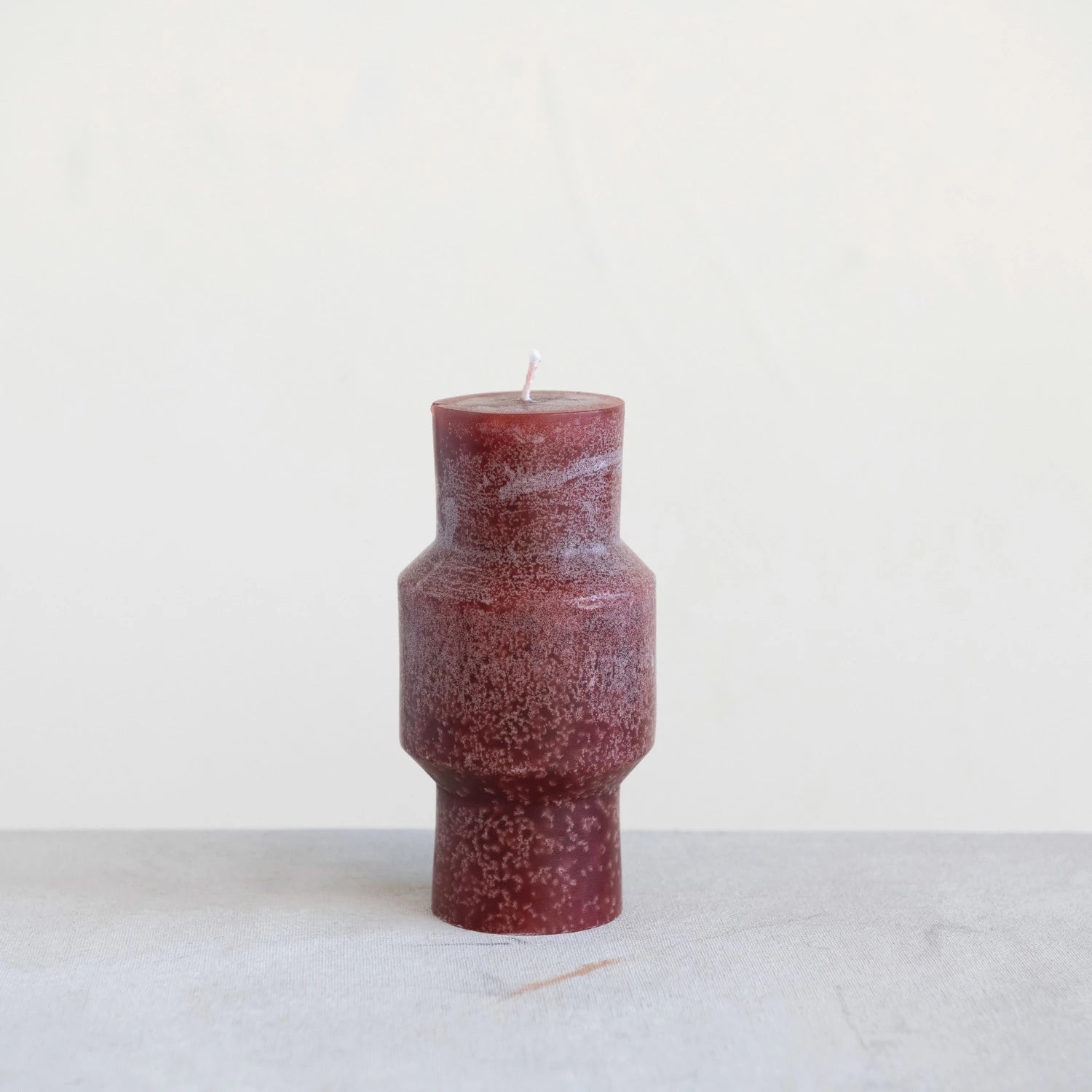 Cranberry Scented Medium Totem Pillar Candle - Handmade Soy Wax Candle for Home Decor, Meditation & Relaxation - Perfect for Living Room, Bedroom or Spa