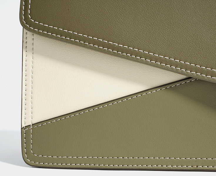 Modern Geometric Colorblock Crossbody Bag for Women - Stylish & Trendy Shoulder Purse for Work, Travel & Everyday Use