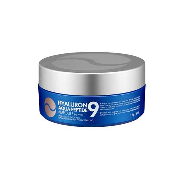 Medi Peel Hyaluron Aqua Peptide 9 Ampoule Eye Patch - Hydrating Under Eye Patches for Dark Circles & Puffiness - Perfect for Skincare Routine & Travel
