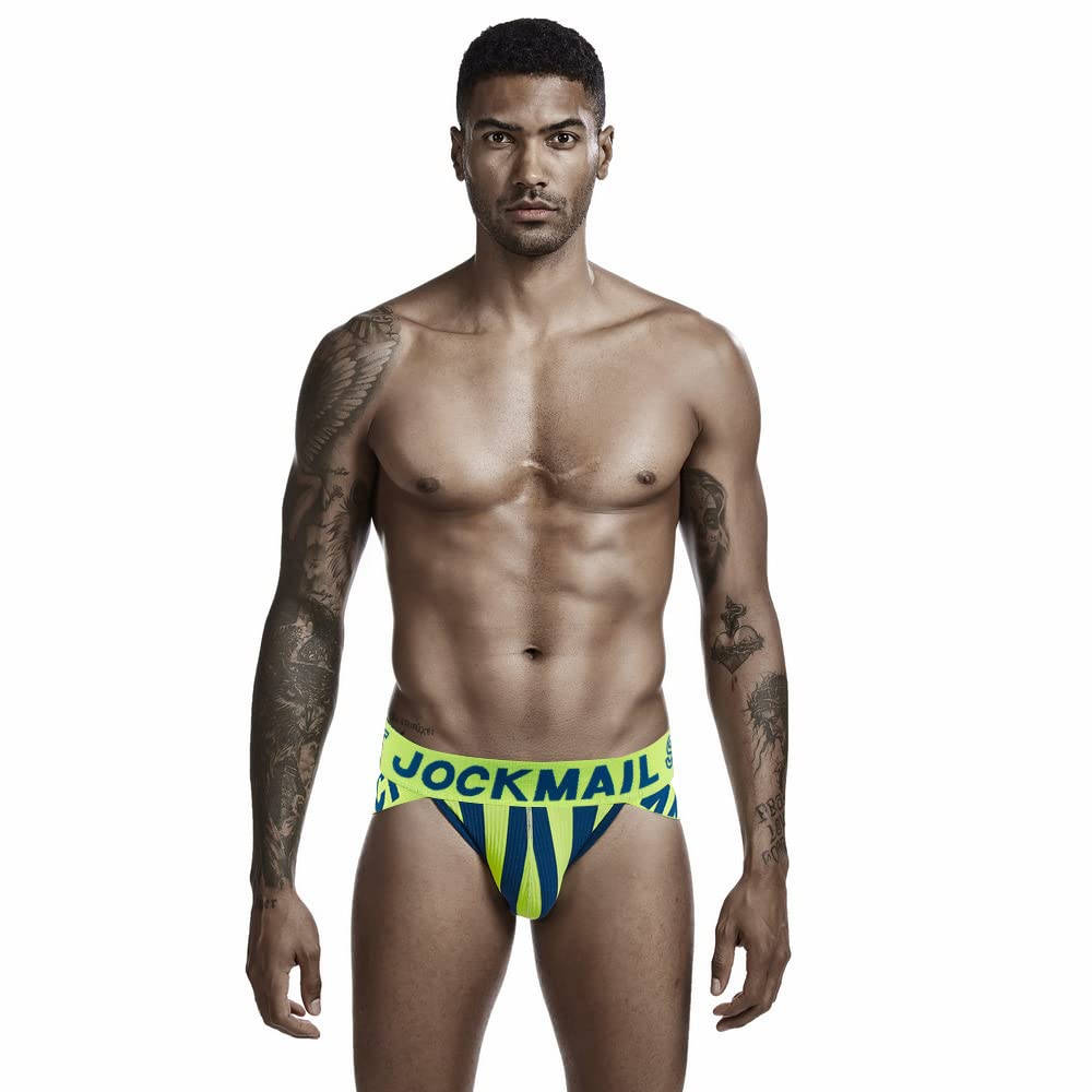 JOCKMAIL 4-Pack Men's Cotton Low Rise Briefs Underwear - Soft Breathable Comfort for Everyday Wear, Workout & Travel