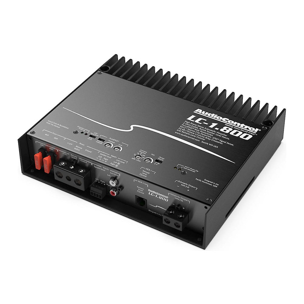 AudioControl LC 1.800 800W Monoblock Car Amplifier - 2 Ohm Stable High Power Bass Amp for Car Audio System | Perfect for Subwoofers & Upgrading Vehicle Sound