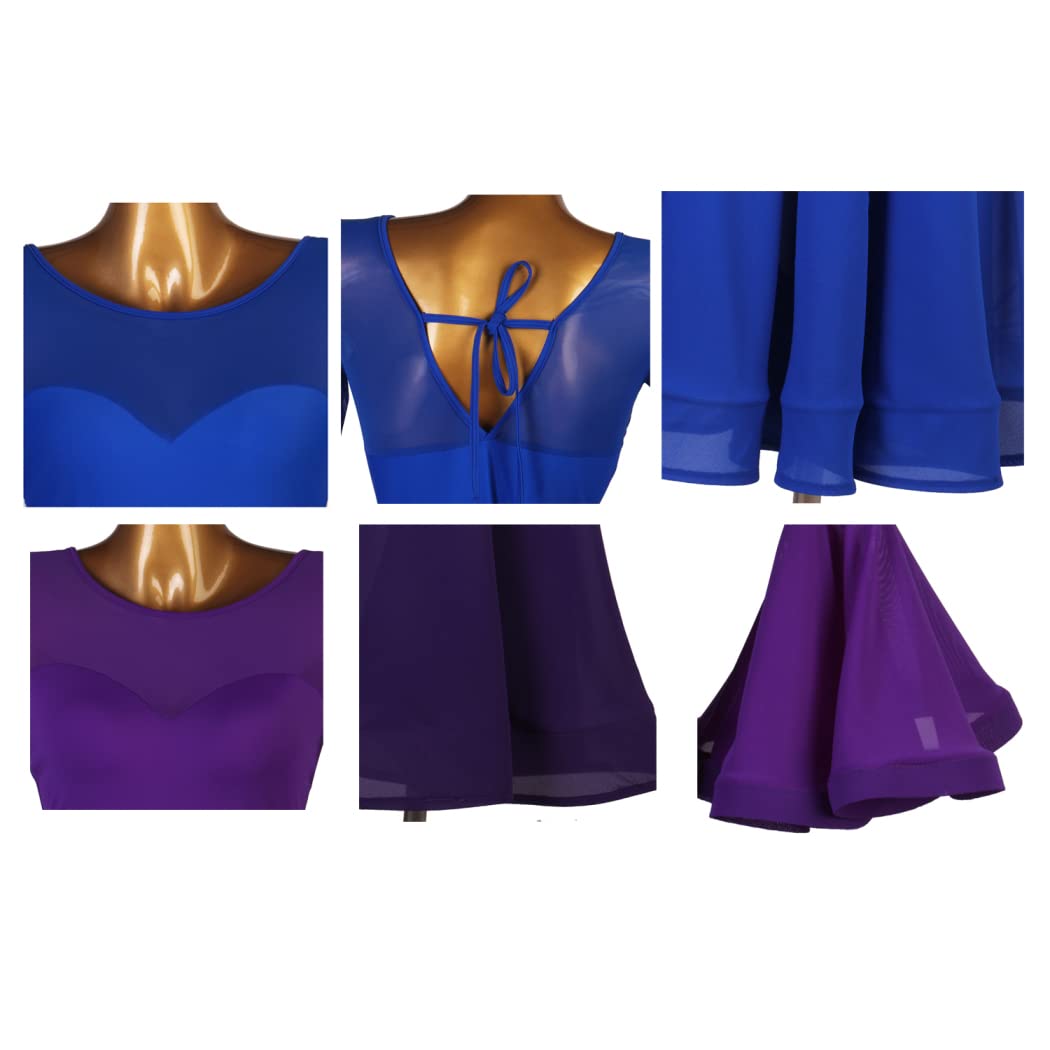 Elegant Ballroom Dance Dresses for Women - Waltz, Salsa, Flamenco & Foxtrot Performance Costumes - Perfect for Competitions, Performances & Social Dancing