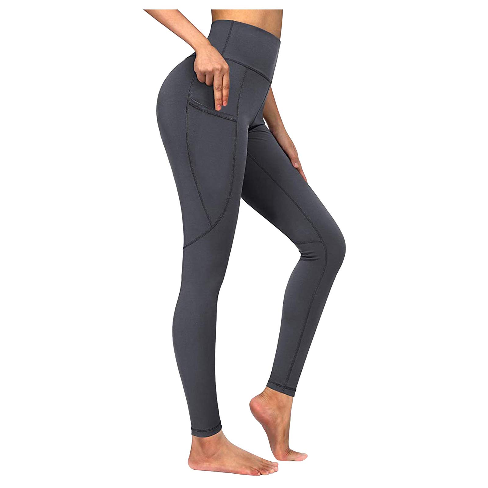 Women's High Waist Yoga Pants with Pockets - Tummy Control & Butt Lifting Athletic Leggings for Workout, Running & Gym - Trendy Tie Dye Print Fitness Wear