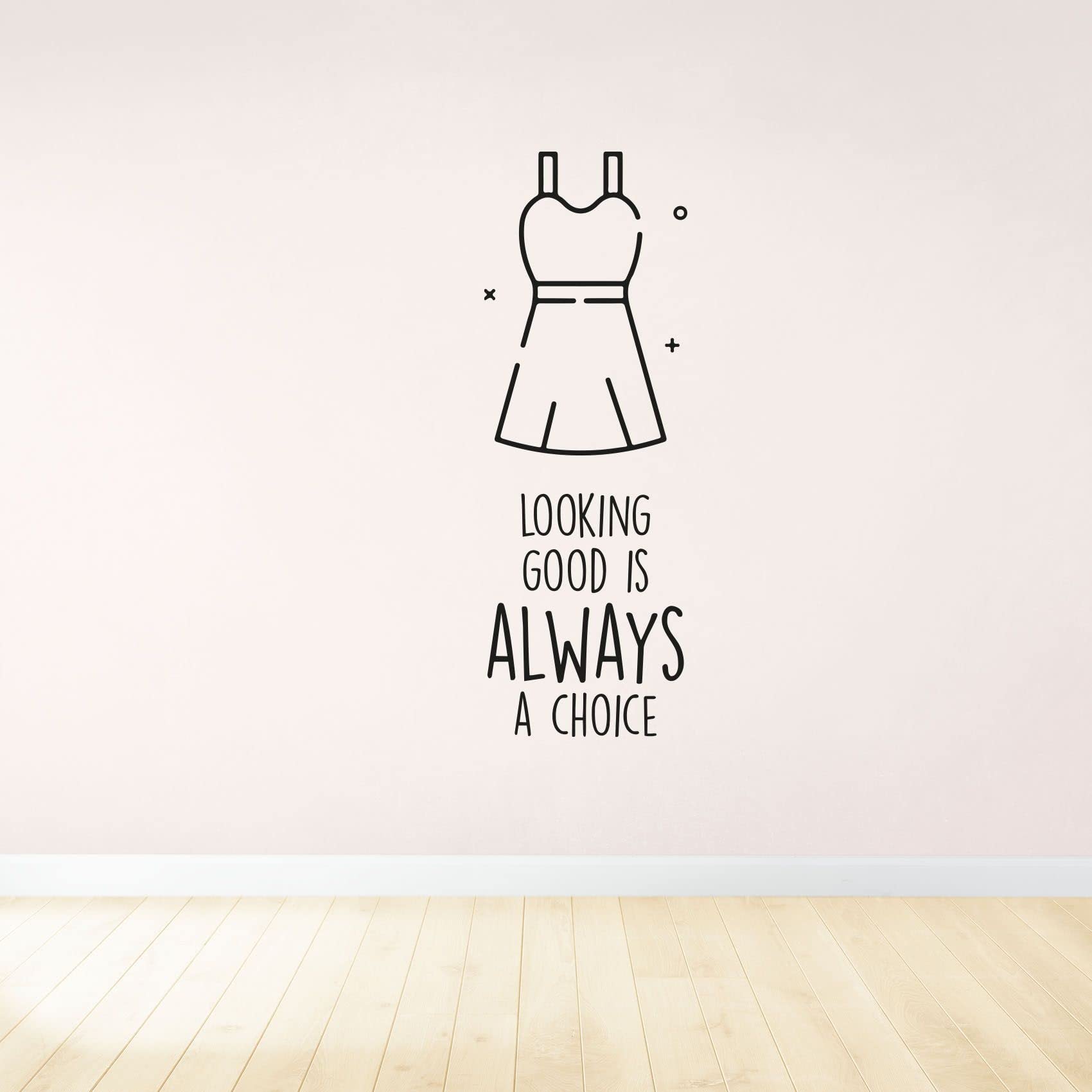 Inspiring Life Quotes Vinyl Wall Decal - Motivational Dressing Room Sticker for Closet, Wardrobe & Home Decor (10x4 inch) - Perfect for Bedroom, Office & Personal Space
