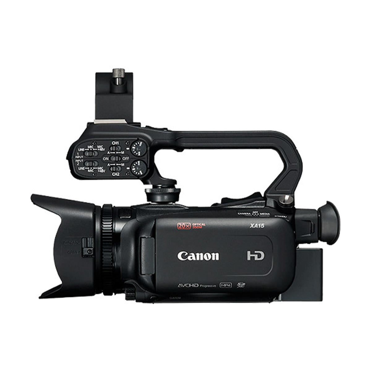 Canon XA15 Professional HD Camcorder with 20x Optical Zoom - 4K Video Recording, Wi-Fi Connectivity & Dual SD Card Slots for Filmmaking, Vlogging, and Live Streaming