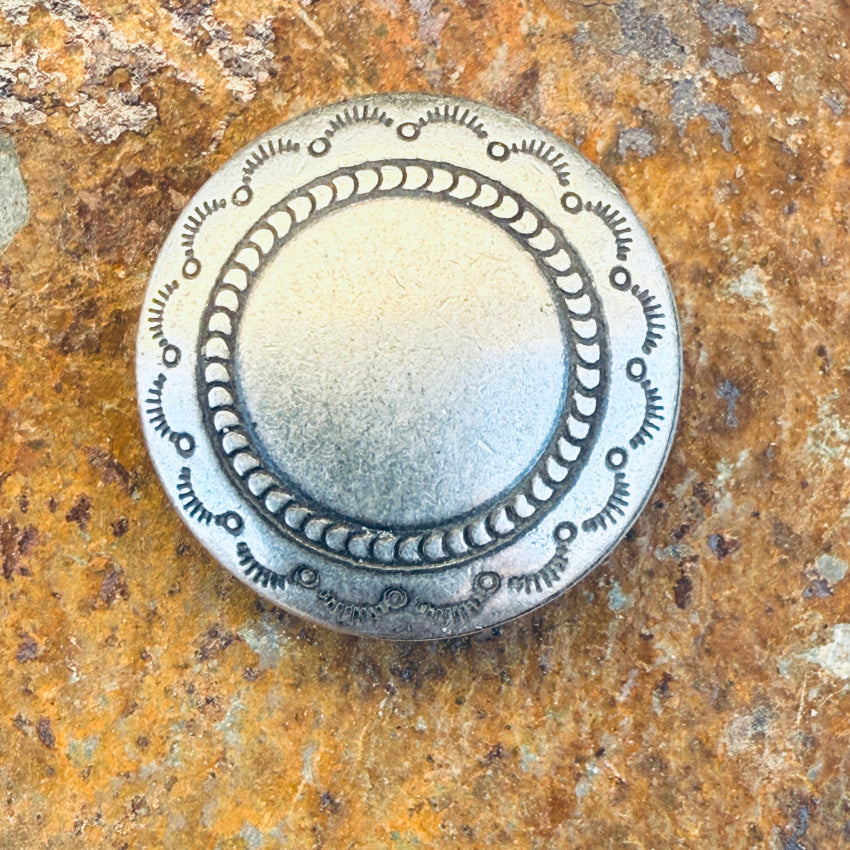 Vintage Navajo Sterling Silver Concho Button Covers - Handmade Native American Jewelry for Western Shirts, Jackets & Denim - Perfect for Cowboy, Boho & Festival Outfits