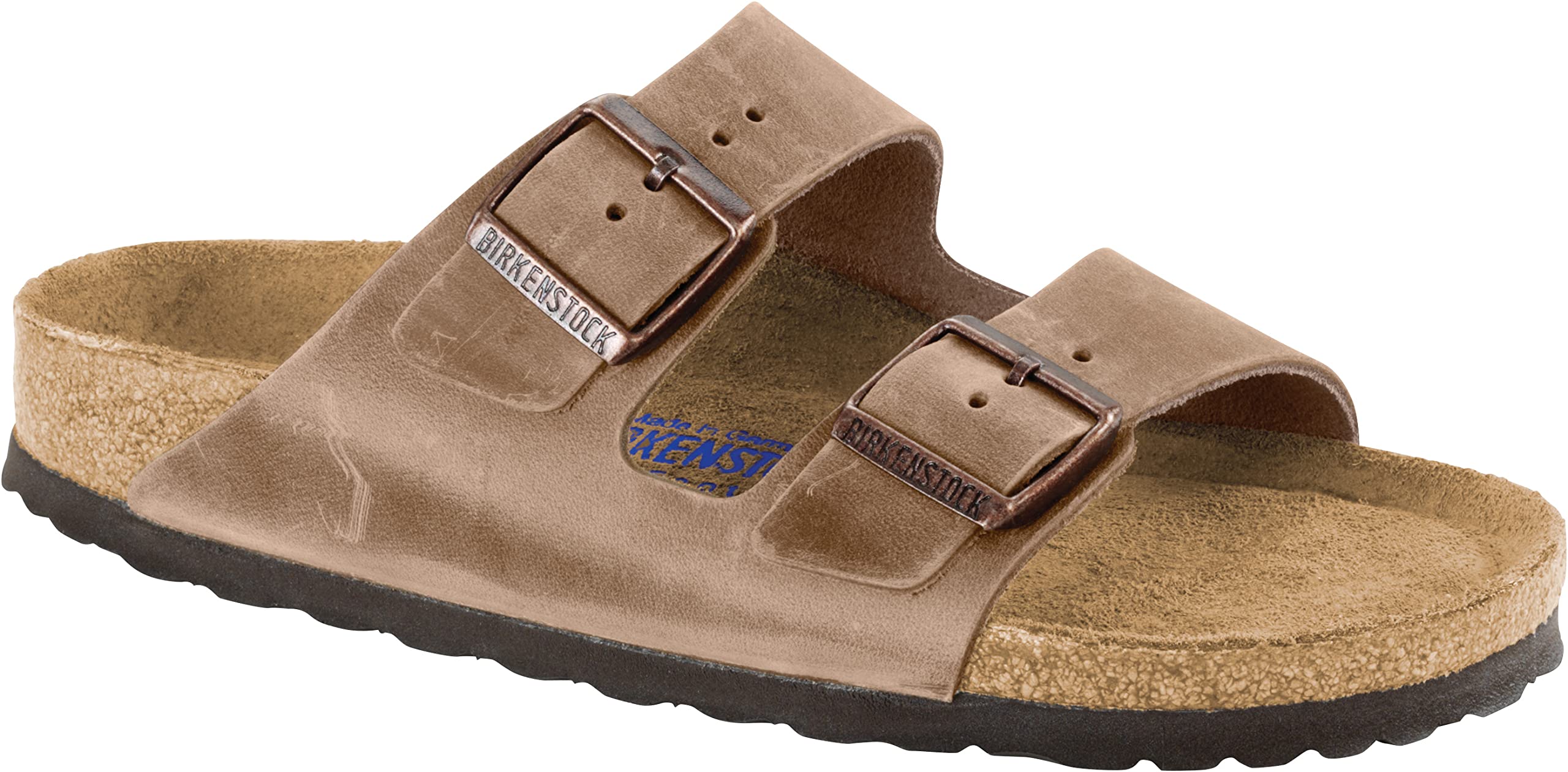 Birkenstock Unisex Open-Toe Heeled Sandals - Tobacco Brown - Size 9 Narrow US Men | Comfortable Cork Footbed for Work, Travel & Casual Wear